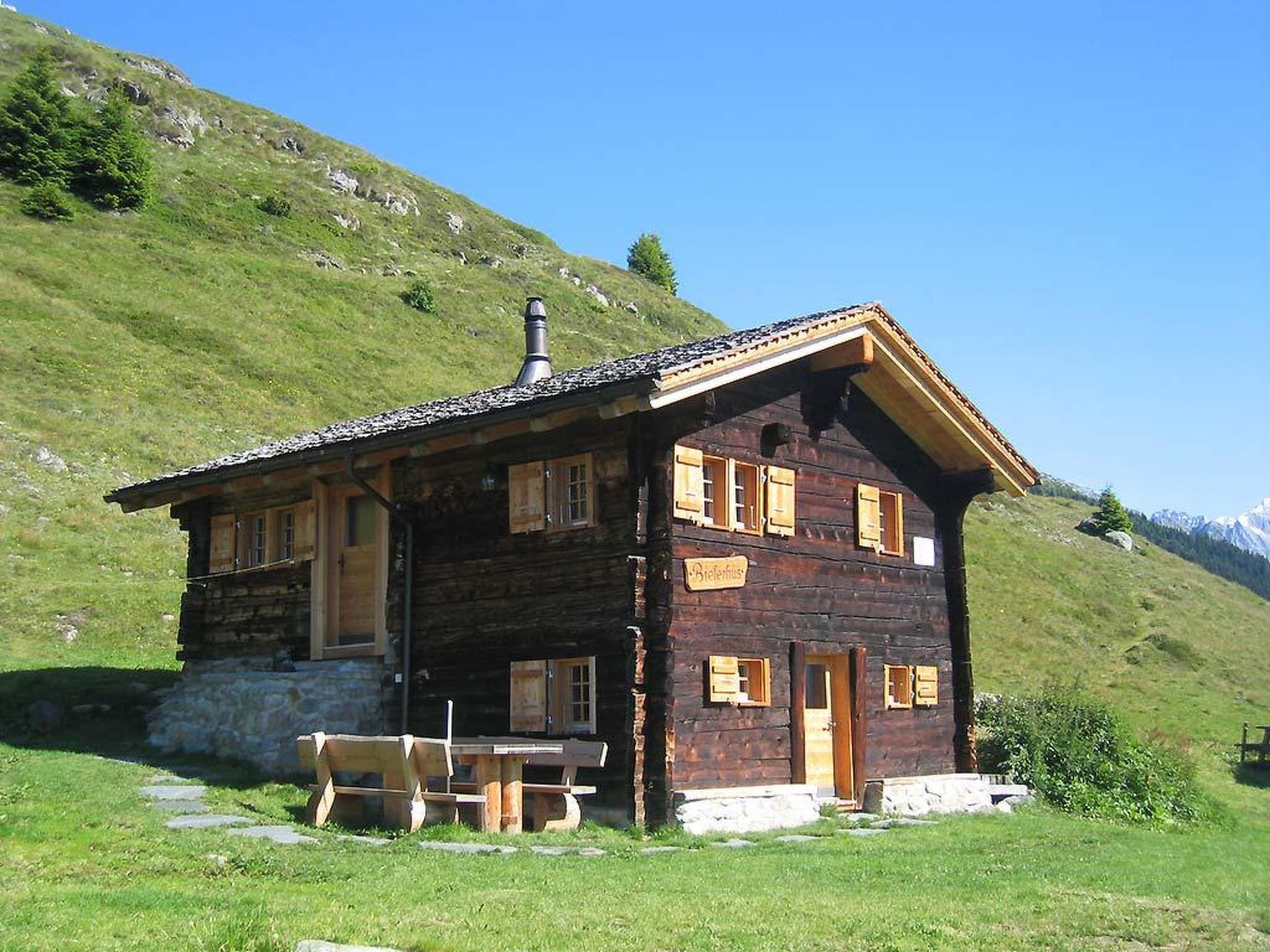 Alphütte Bielerhüs Appartement/Fewo, Dusche, WC 3 Zimmerwohnung, 4-Betten