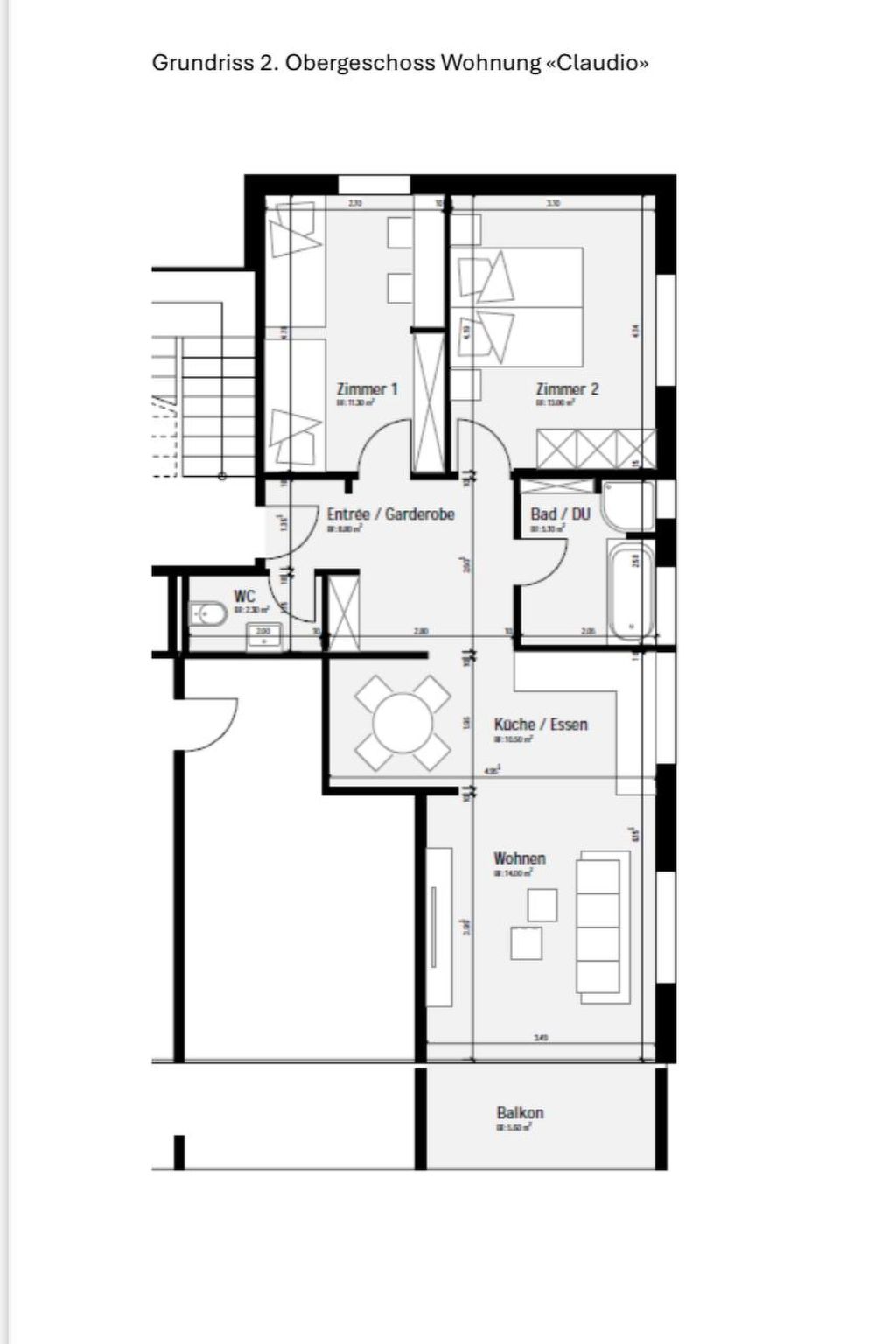 Photo of Casa Yolanda 2. OG Süd Appartement/Fewo, Dusche oder Bad, WC