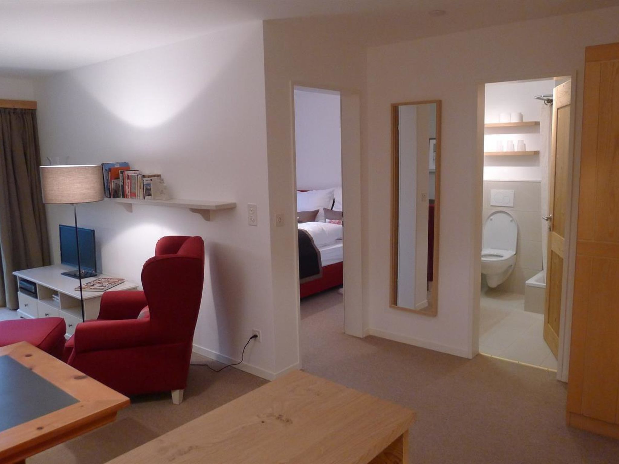 Milimatta 2 1. OG Süd Appartement/Fewo, Dusche oder Bad, WC
