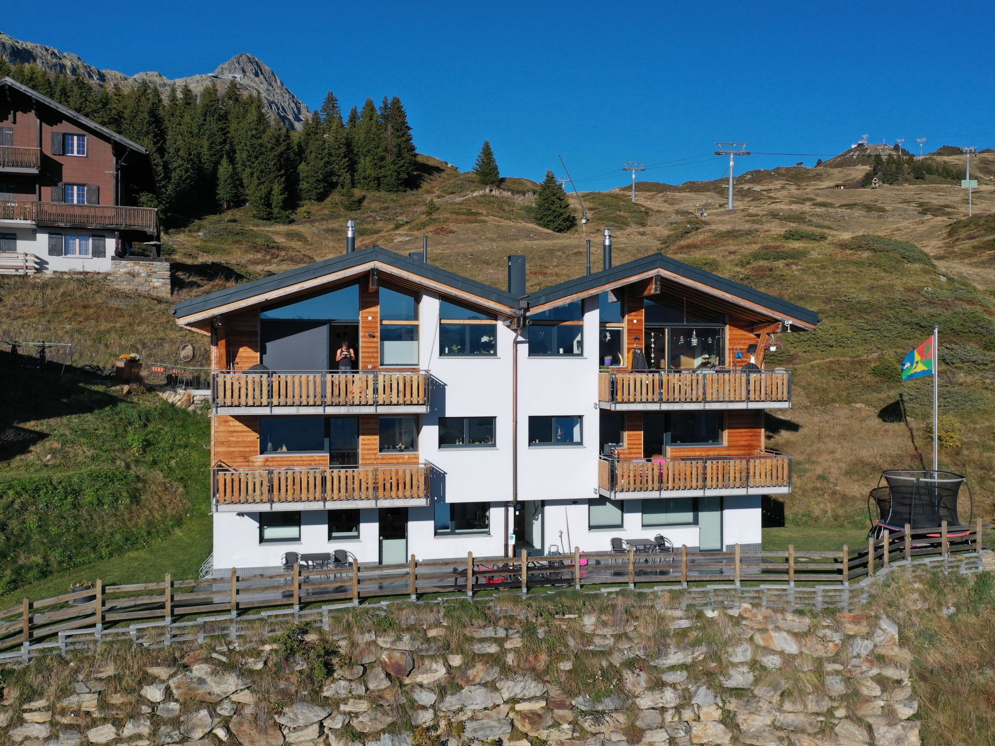 Appartement Donnerstafel EG West Appartement/Fewo, Dusche oder Bad, WC – Vue aérienne, photo 10 sur 19