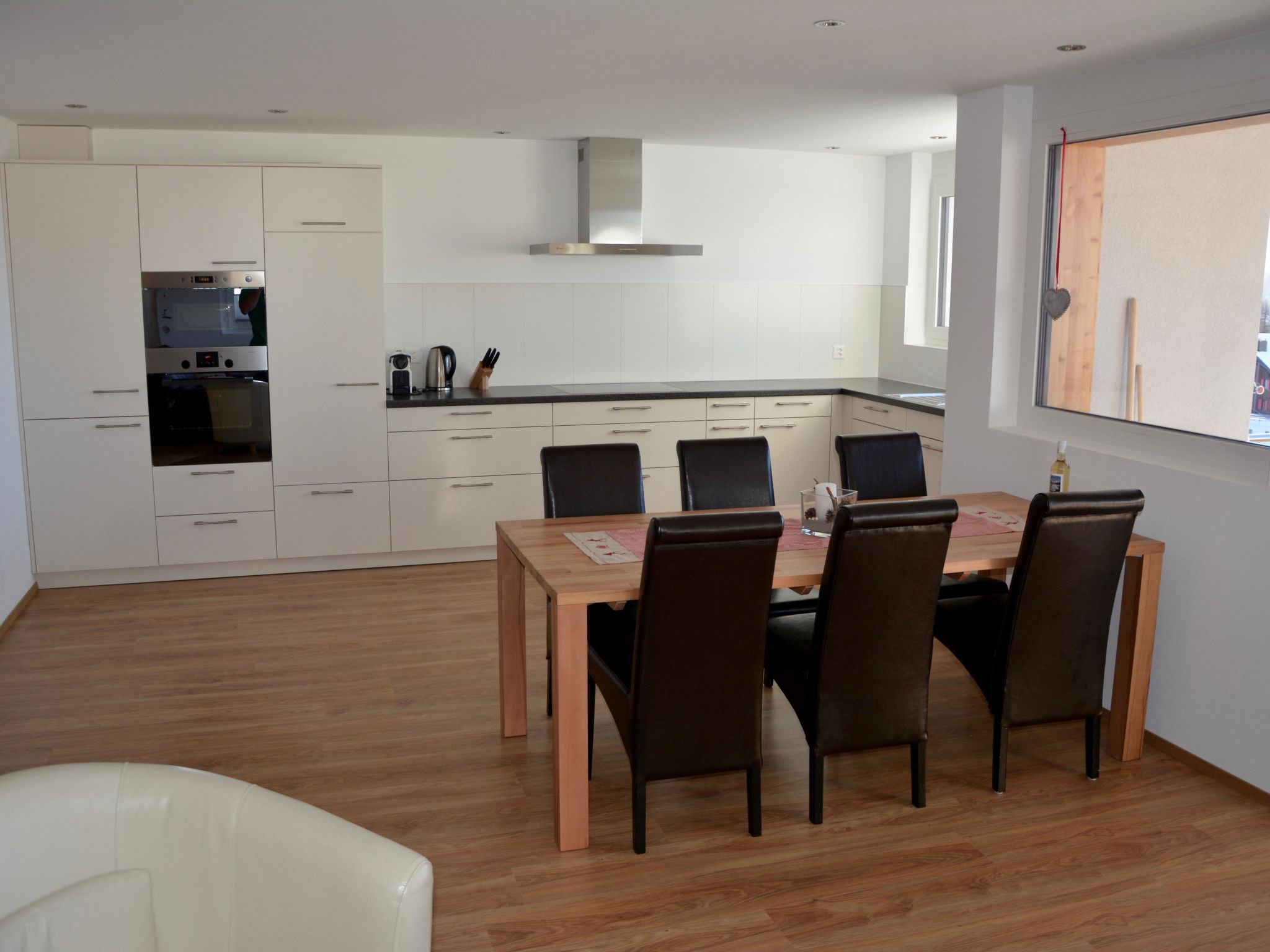 Appartement Donnerstafel 1. OG West Appartement/Fewo, Dusche oder Bad, WC – Cuisine et coin repas, photo 11 sur 22