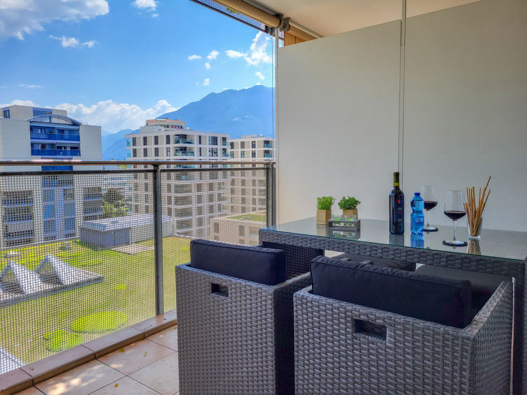 Wellness en bergzicht in appartement Leonardo te Locarno in Locarno