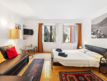 Romantisch studio-appartement in historisch pand in hartje Ronco sopra Ascona - thumbnail 3