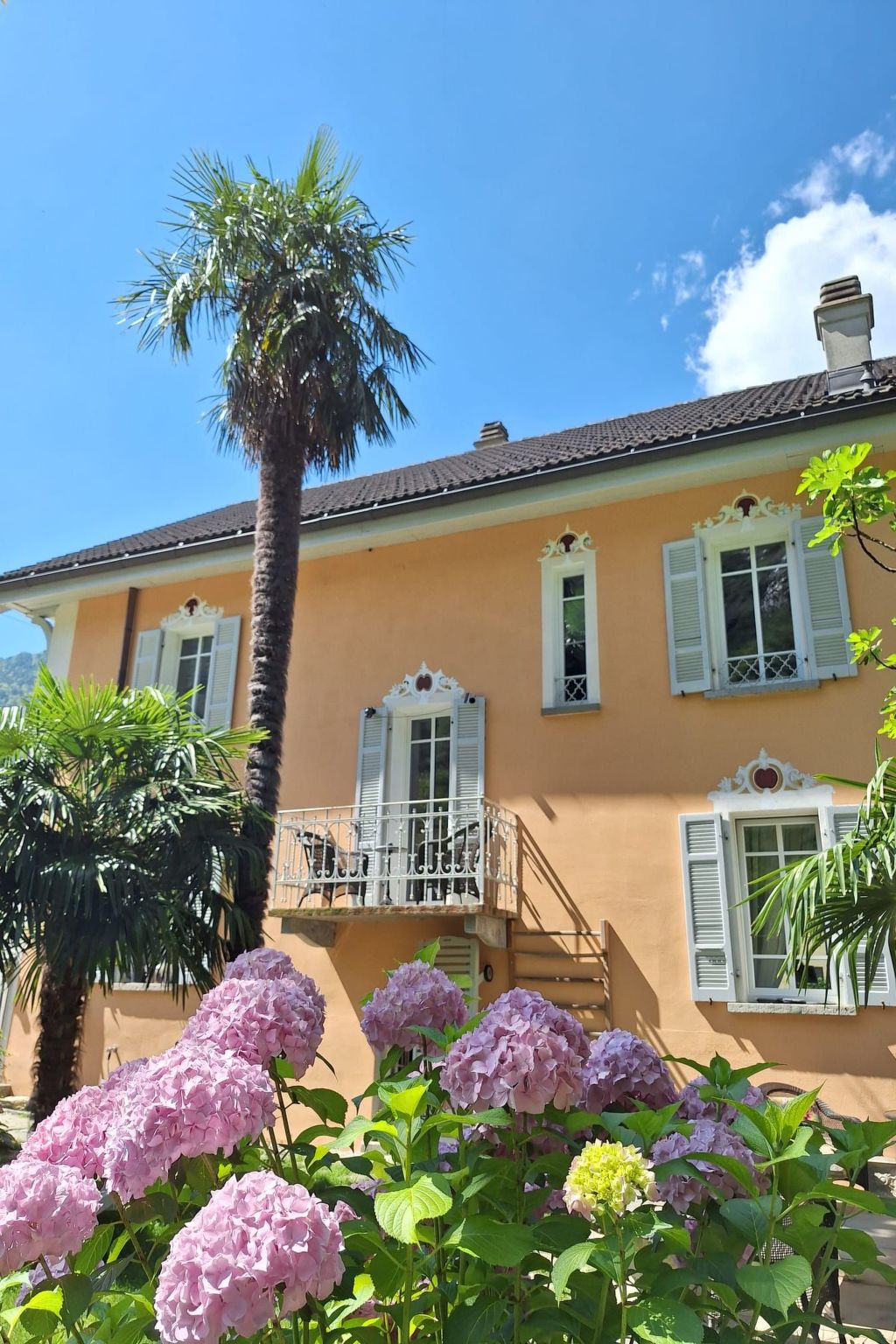 Vakantiehuis met omheinde tuin in Acquarossa (Zwitserland) 1 hond is welkom