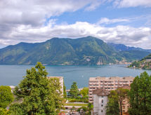 Luxe appartement met panoramisch uitzicht op het meer van Lugano - thumbnail 6