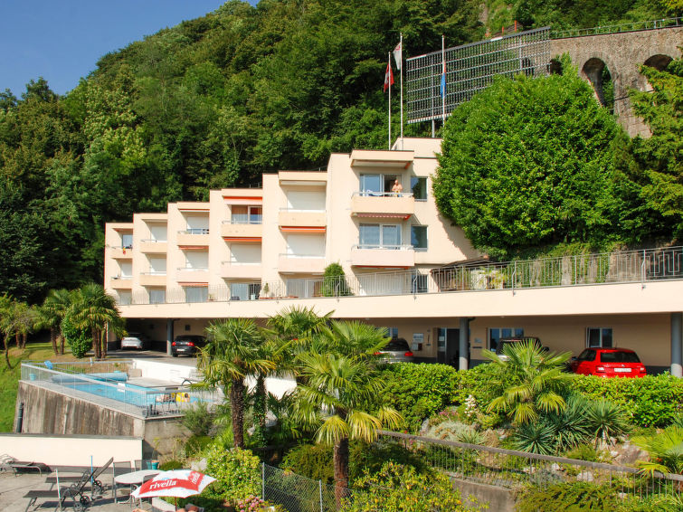 Appartement met meerzicht en verwarmd zwembad in Aldesago in Aldesago