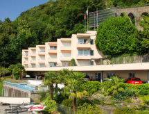 Lake-View cosy: knus appartement met verwarmd zwembad in Aldesago, Ticino - thumbnail 1