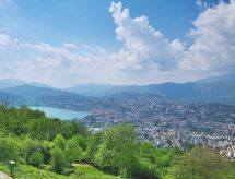 Rustiek appartement met panoramisch uitzicht op het Meer van Lugano - thumbnail 1