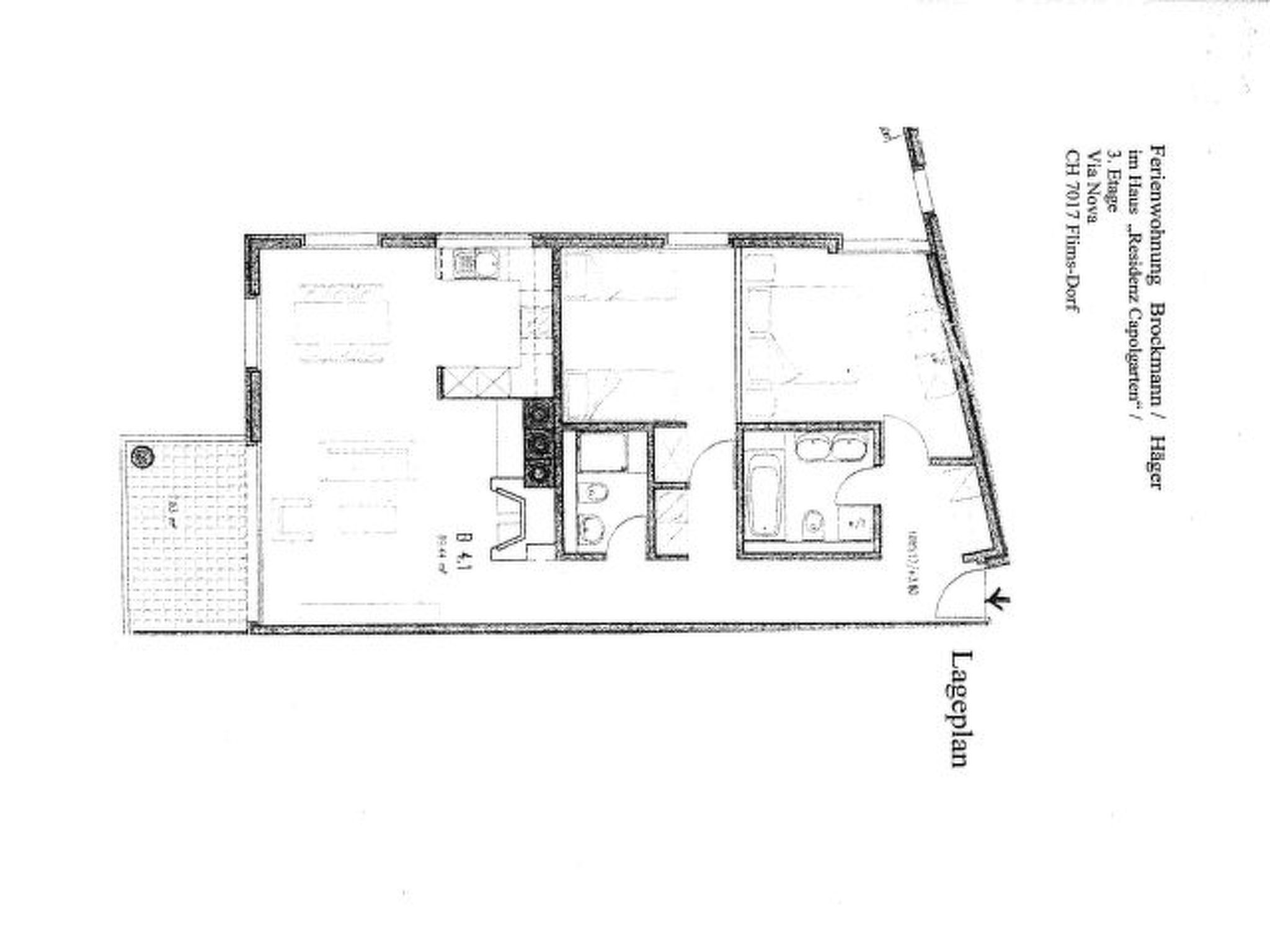 Photo of Capol-Garten, (Flims Dorf). 3.5 Zimmerwohnung, 82m2 für max. 4 Personen
