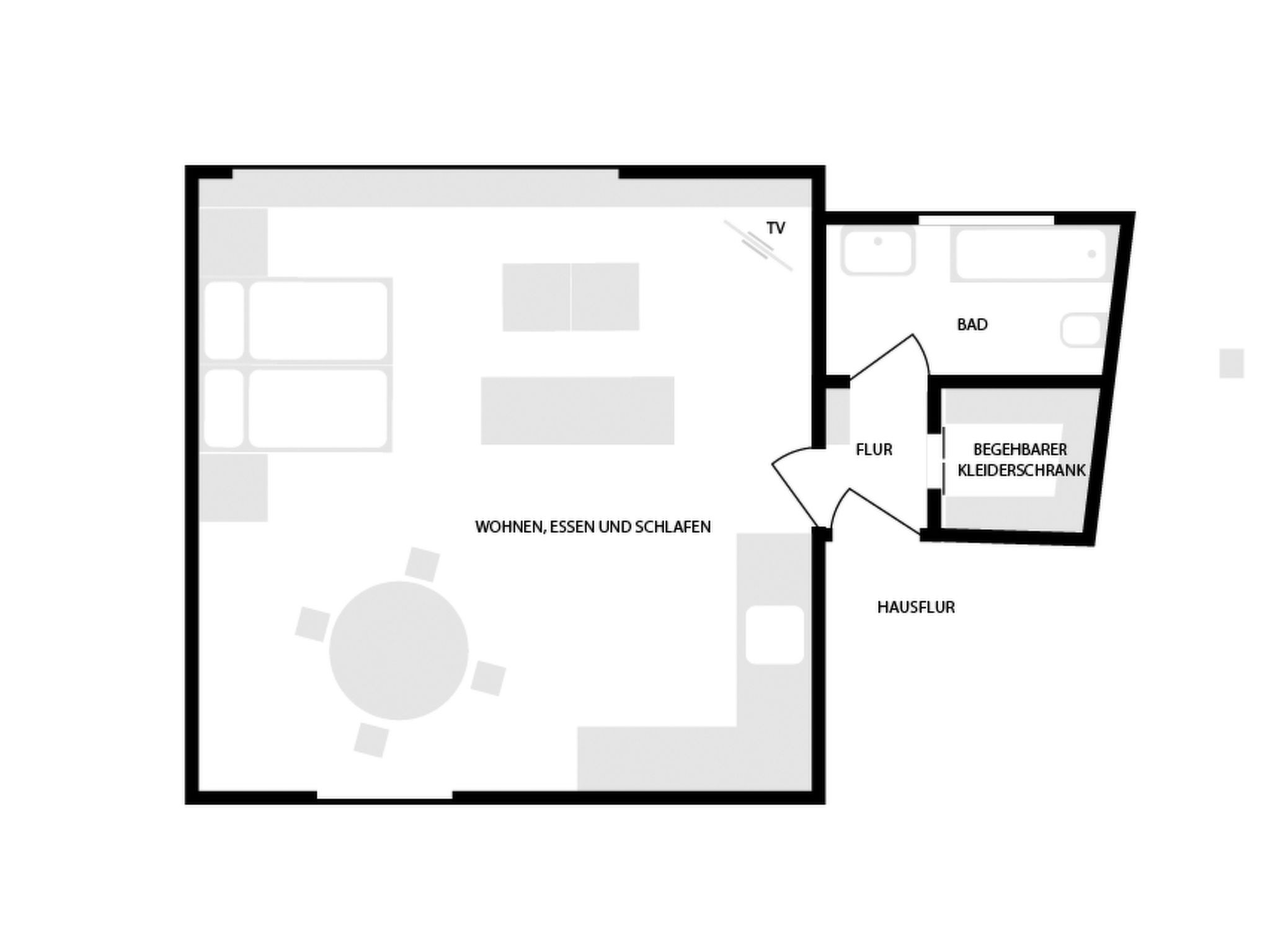 50m2 Loftwohnung mit Südterrasse in Innerarosa