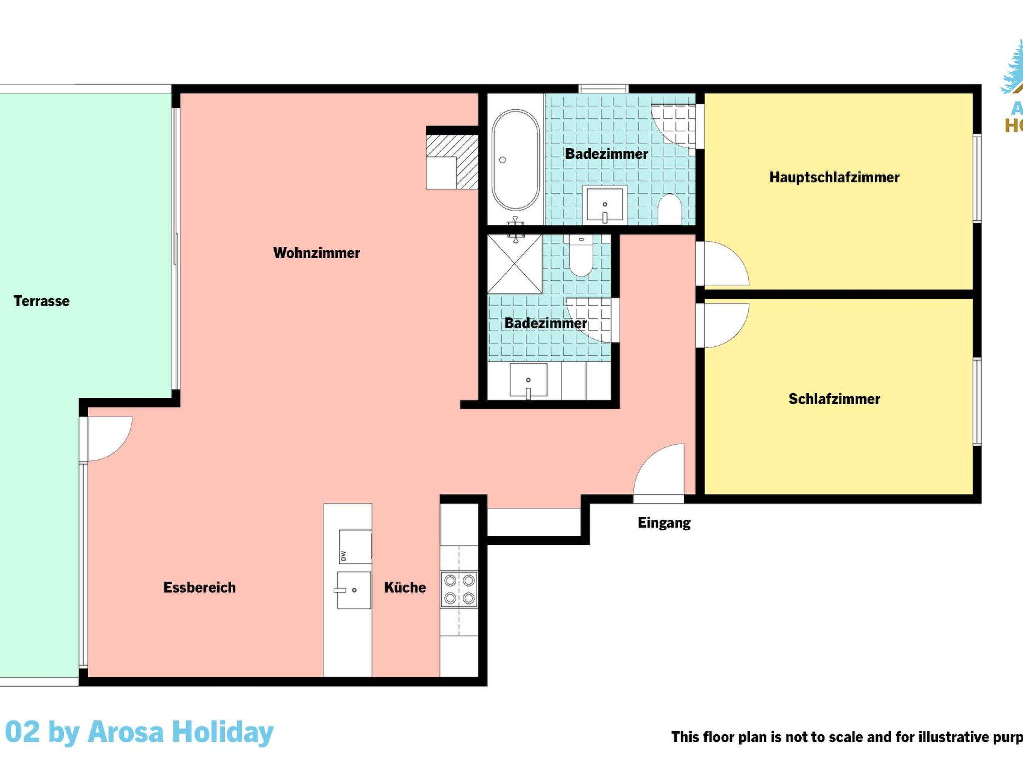 Photo of Salis 02 by Arosa Holiday Appartement/Fewo, Dusche und Bad, WC, 4-Bettwohnung