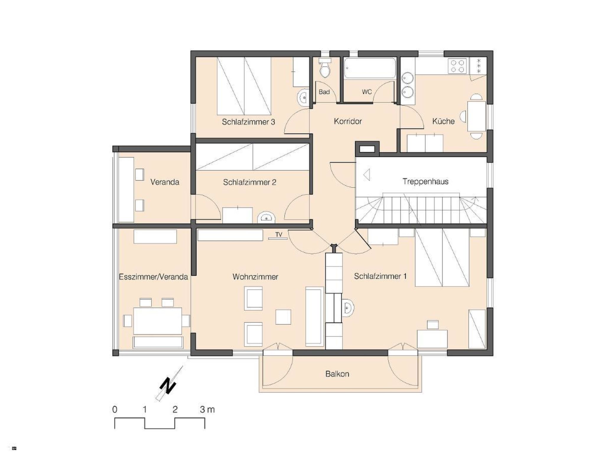 Photo of Chalet Willi-2.OG Appartement/Fewo, Dusche und Bad, WC, 6-Bettwohnung