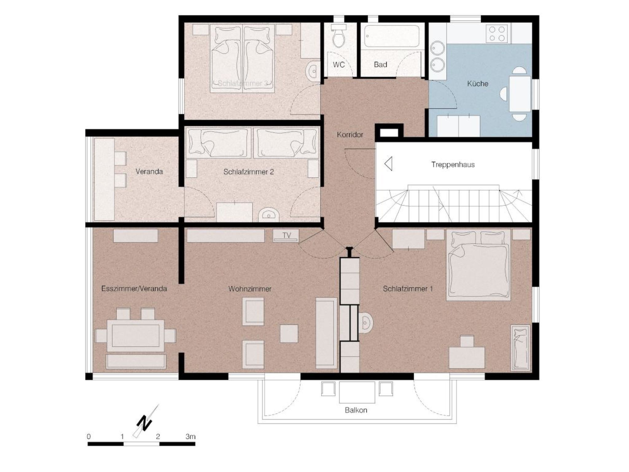 Photo of Chalet Willi-2.OG Appartement/Fewo, Dusche und Bad, WC, 6-Bettwohnung
