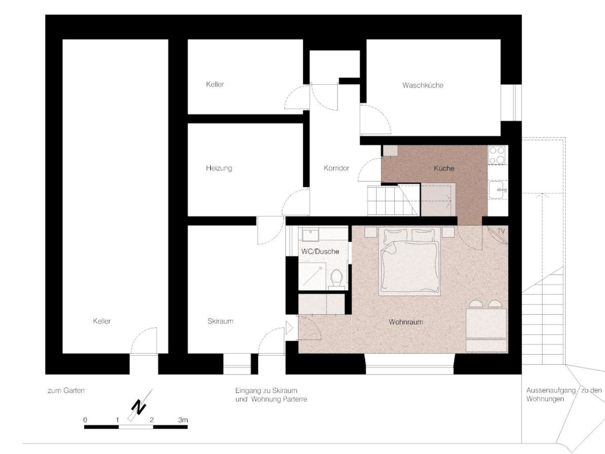 Photo of Chalet Willi-Parterre Appartement/Fewo, Dusche, WC, 2-Bettwohnung