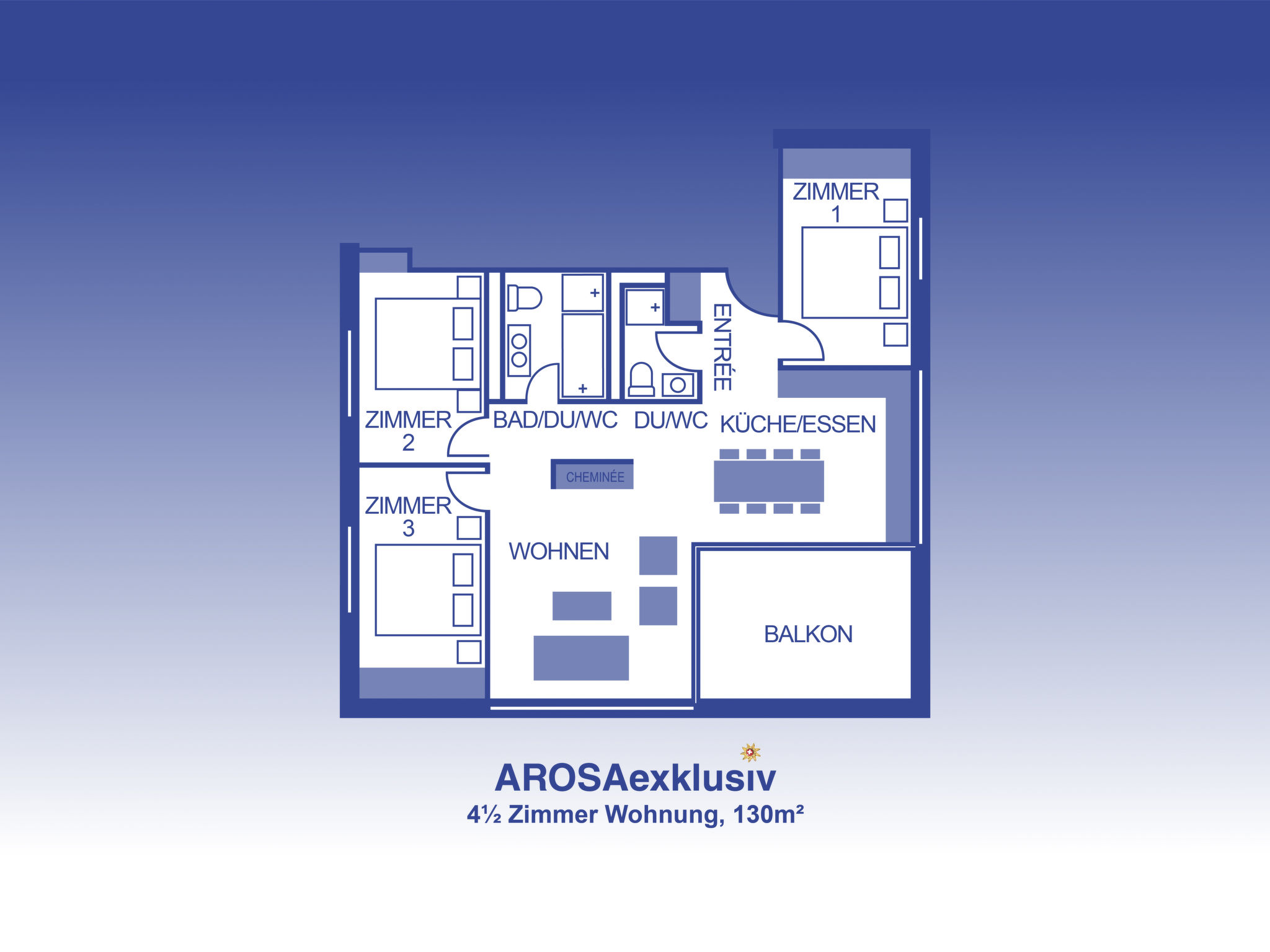 Photo of Ferienwohnung mit Loggia, 3 Schlafzimmer & 2 Bäder