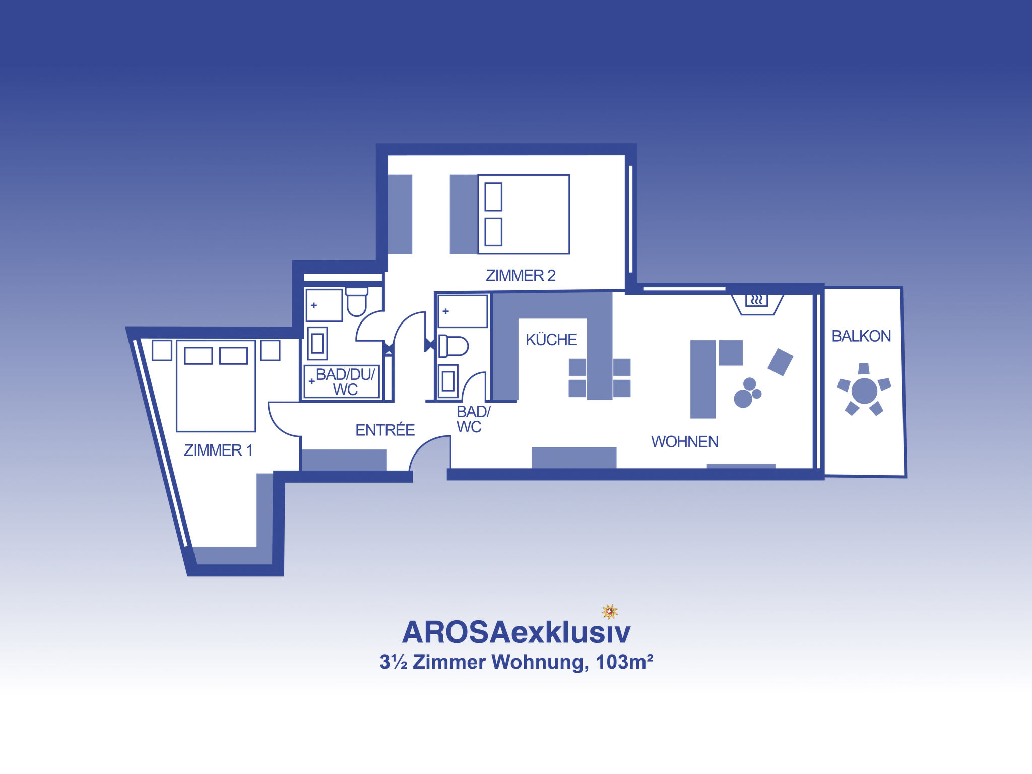 Photo of Ferienwohnung, 105m2 mit Balkon, 2 Schlafzimmer