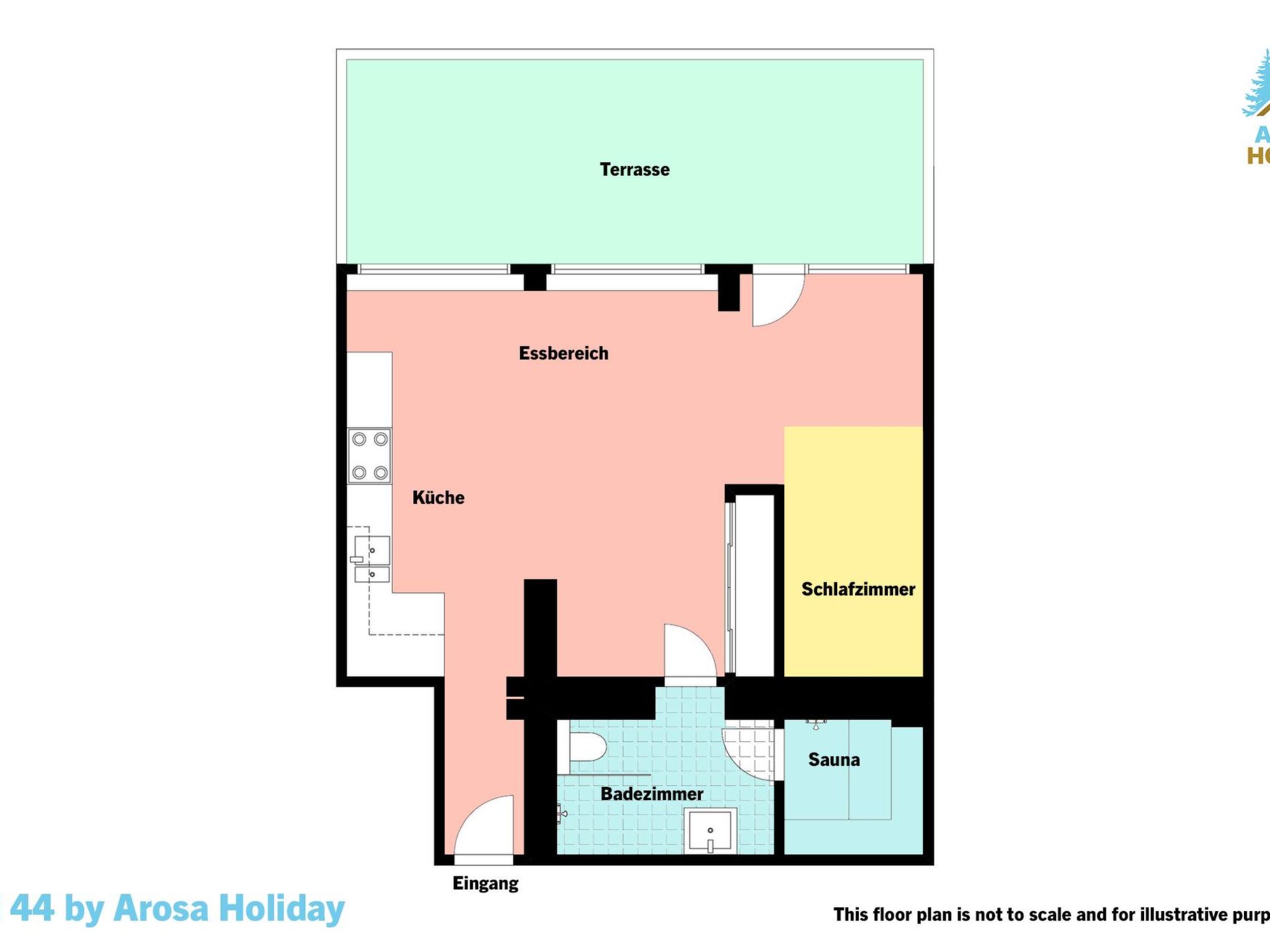 Photo of Jäggi 44 by Arosa Holiday Appartement/Fewo, Dusche und Bad, WC, 3-Bettwohnung