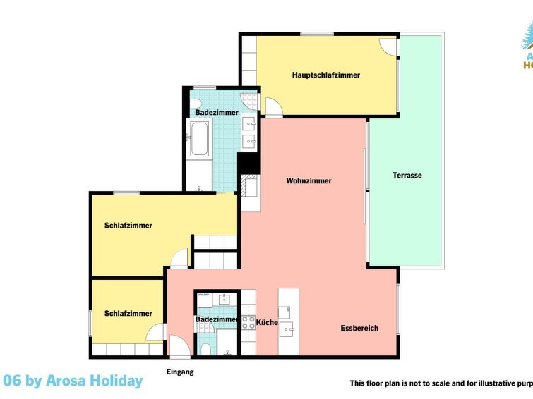 Salis 06 By Arosa Holiday Appartement/fewo, Dusche Und Bad, Wc, 3 Schlafräume - Arosa