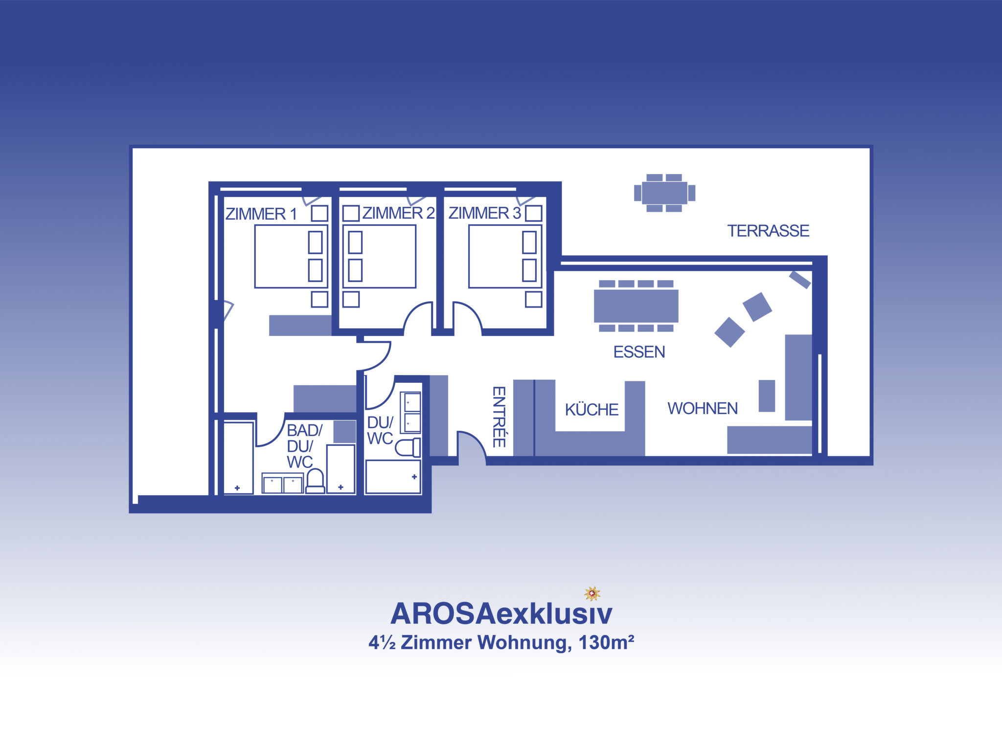 Photo of 130m2 Luxuswohnung mit grossem Balkon, 7 Personen