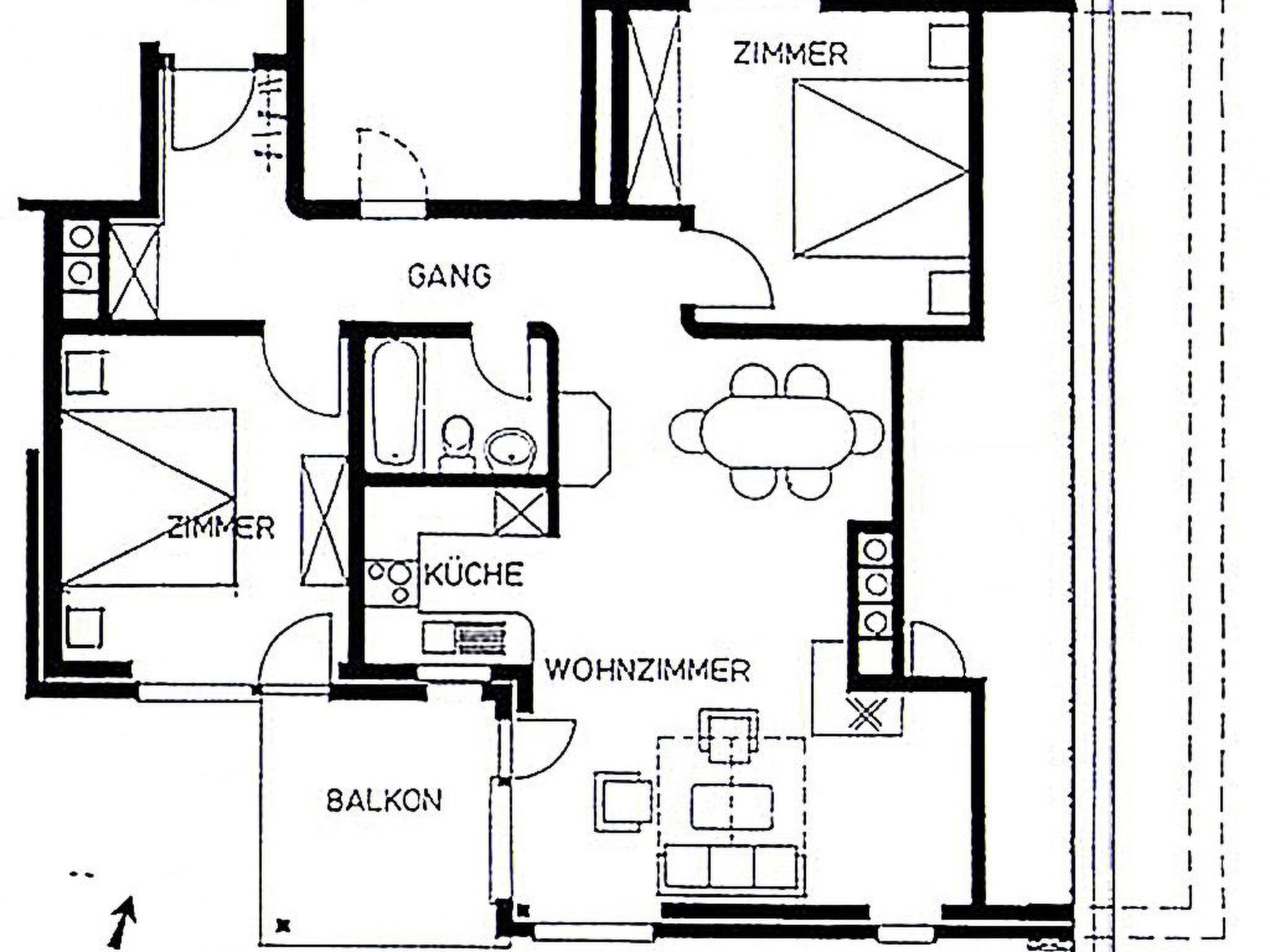 Photo of Tschuggenweg 11 Appartement/Fewo, Bad, WC, 4-Bettwohnung 4-Bettwohnung