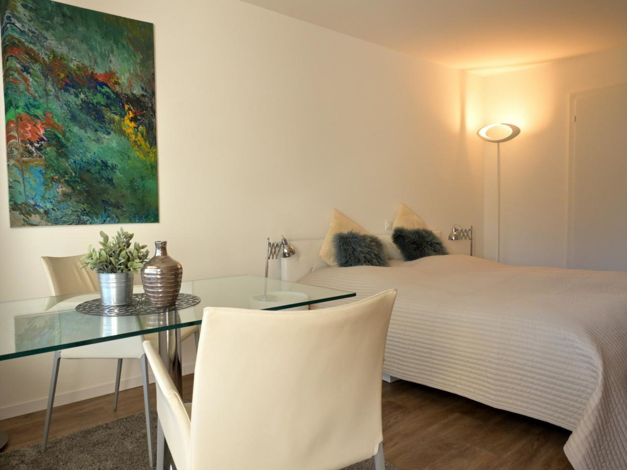 ArosaFlair Studio, Dusche, WC, Balkon