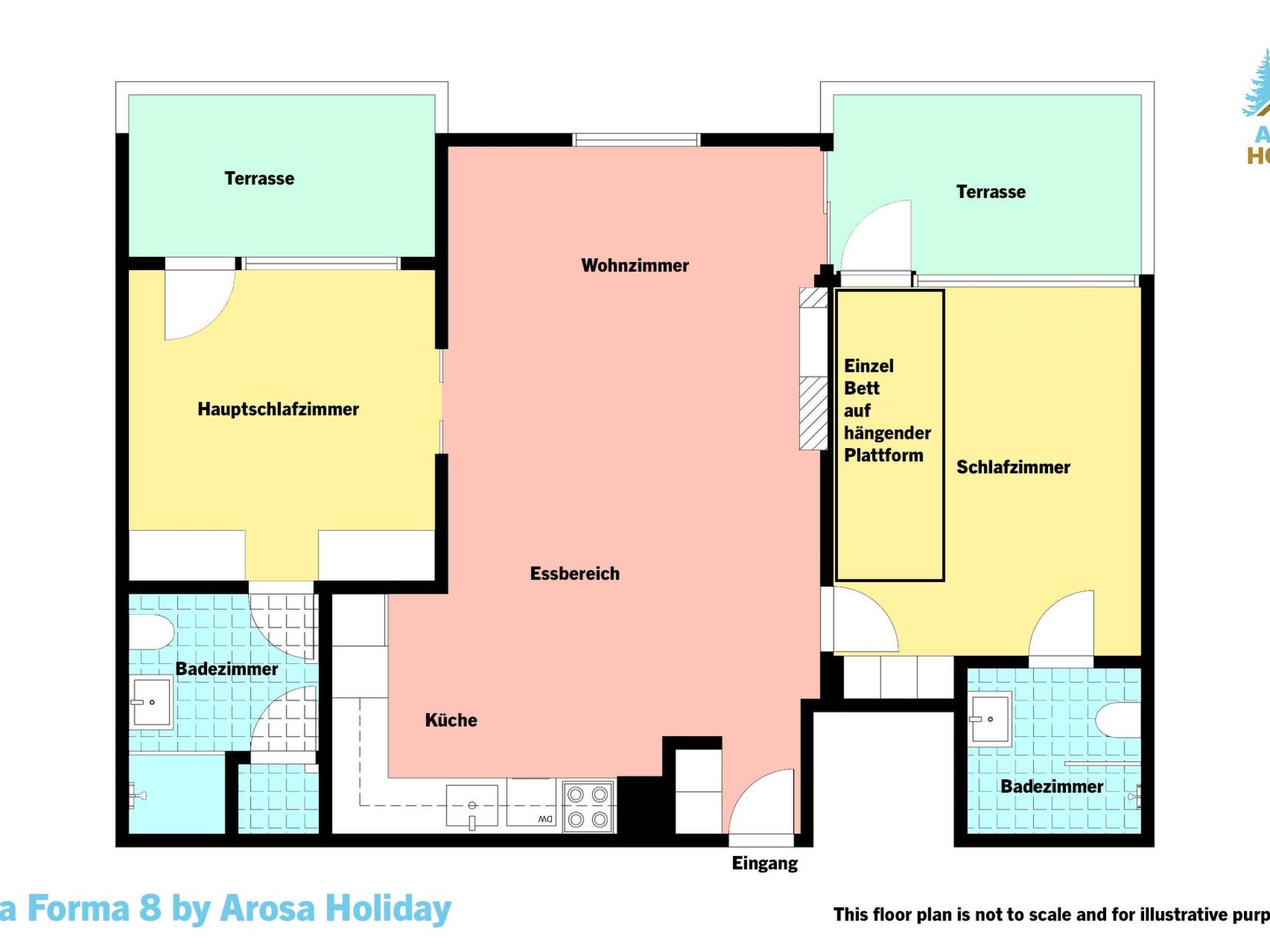 Chesa Forma by Arosa Holiday Appartement/Fewo, Bad, WC, 5-Bettwohnung - Image-tags.info