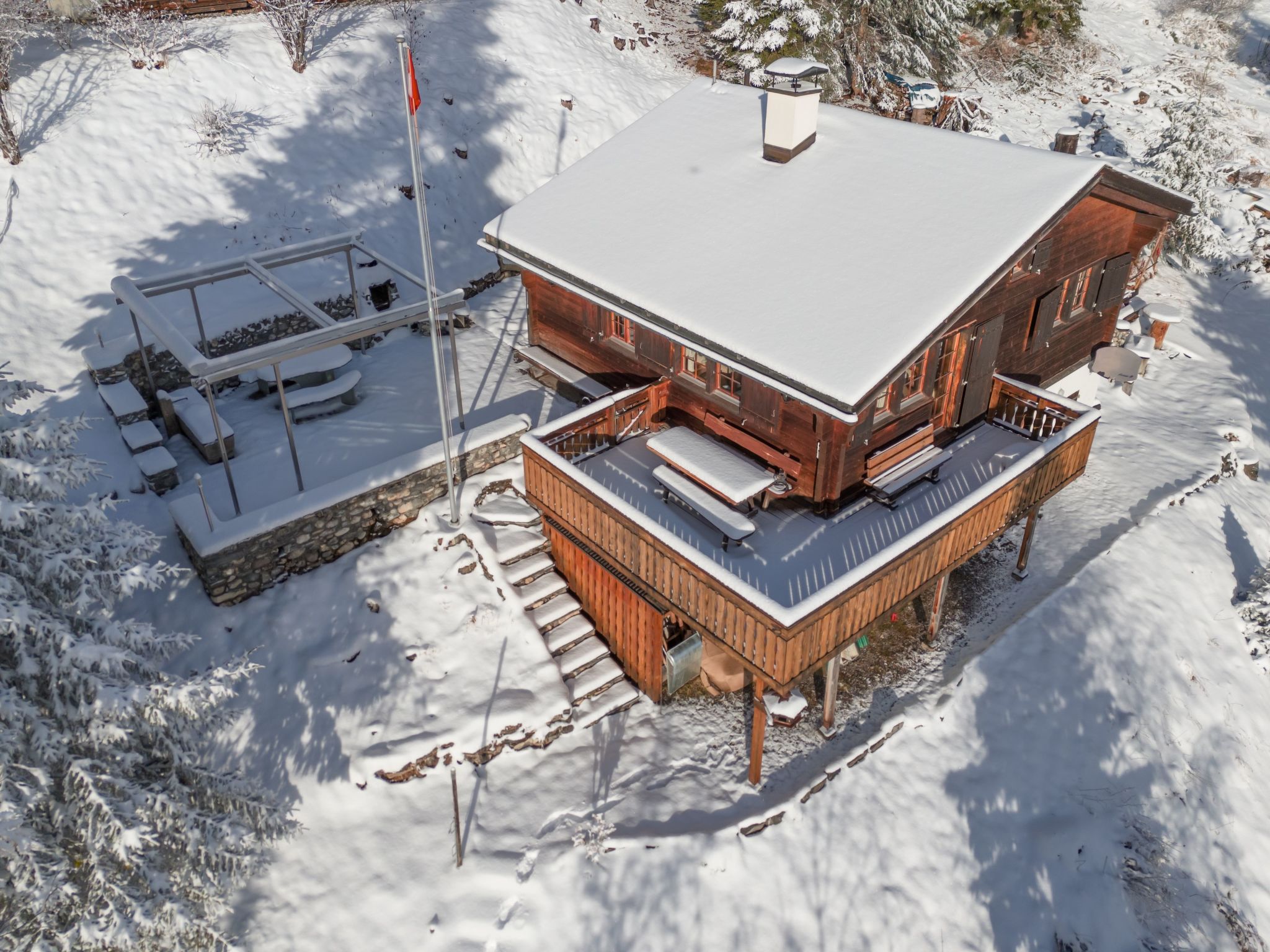 Alpen Retreat-Binnen