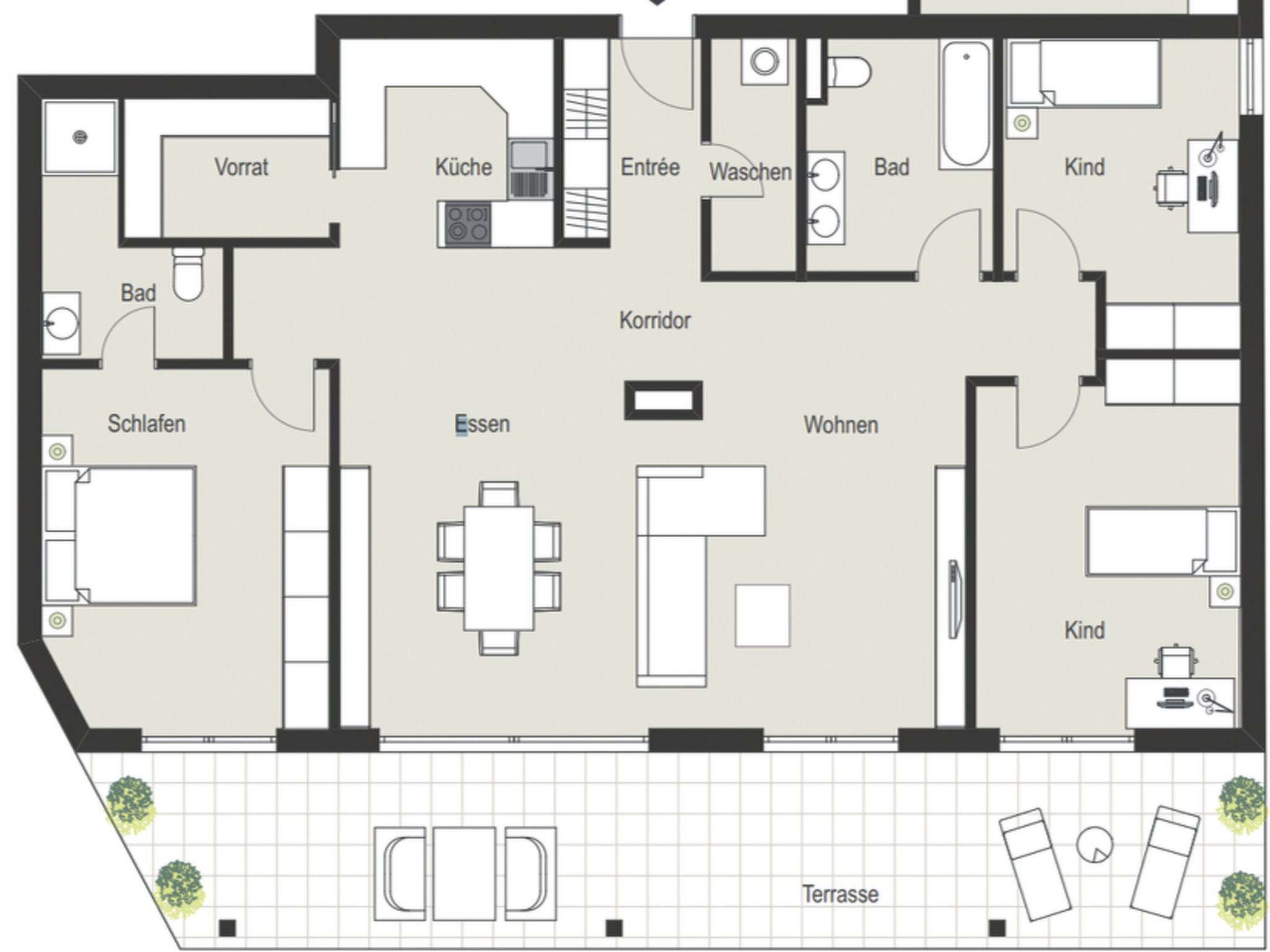 Ferienwohnung zBERG Appartement/Fewo, Dusche und Bad, WC, 3 Schlafräume - Image-tags.info