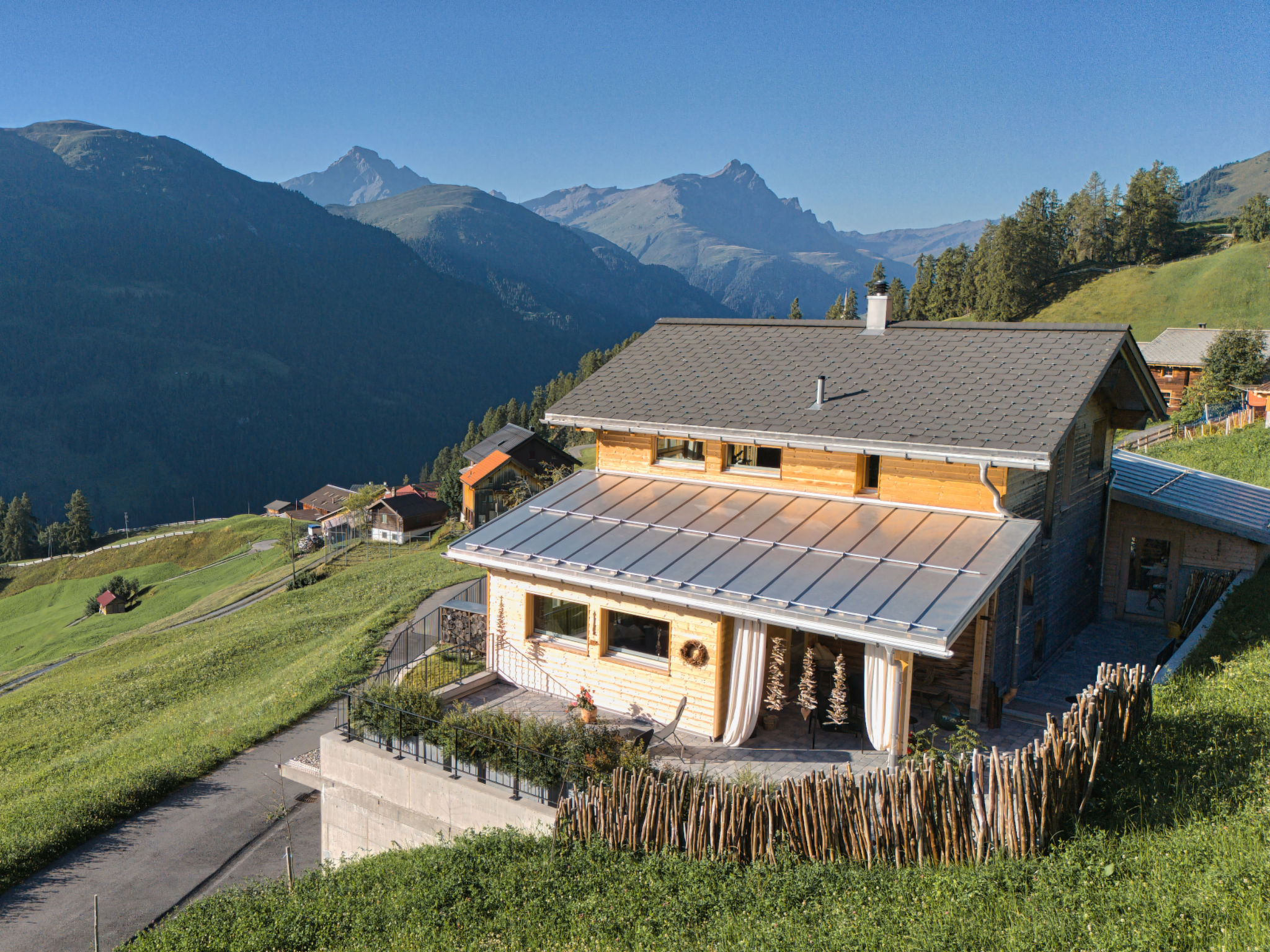 Ferienhaus Mittligada, (Tenna), 06001B - Buiten