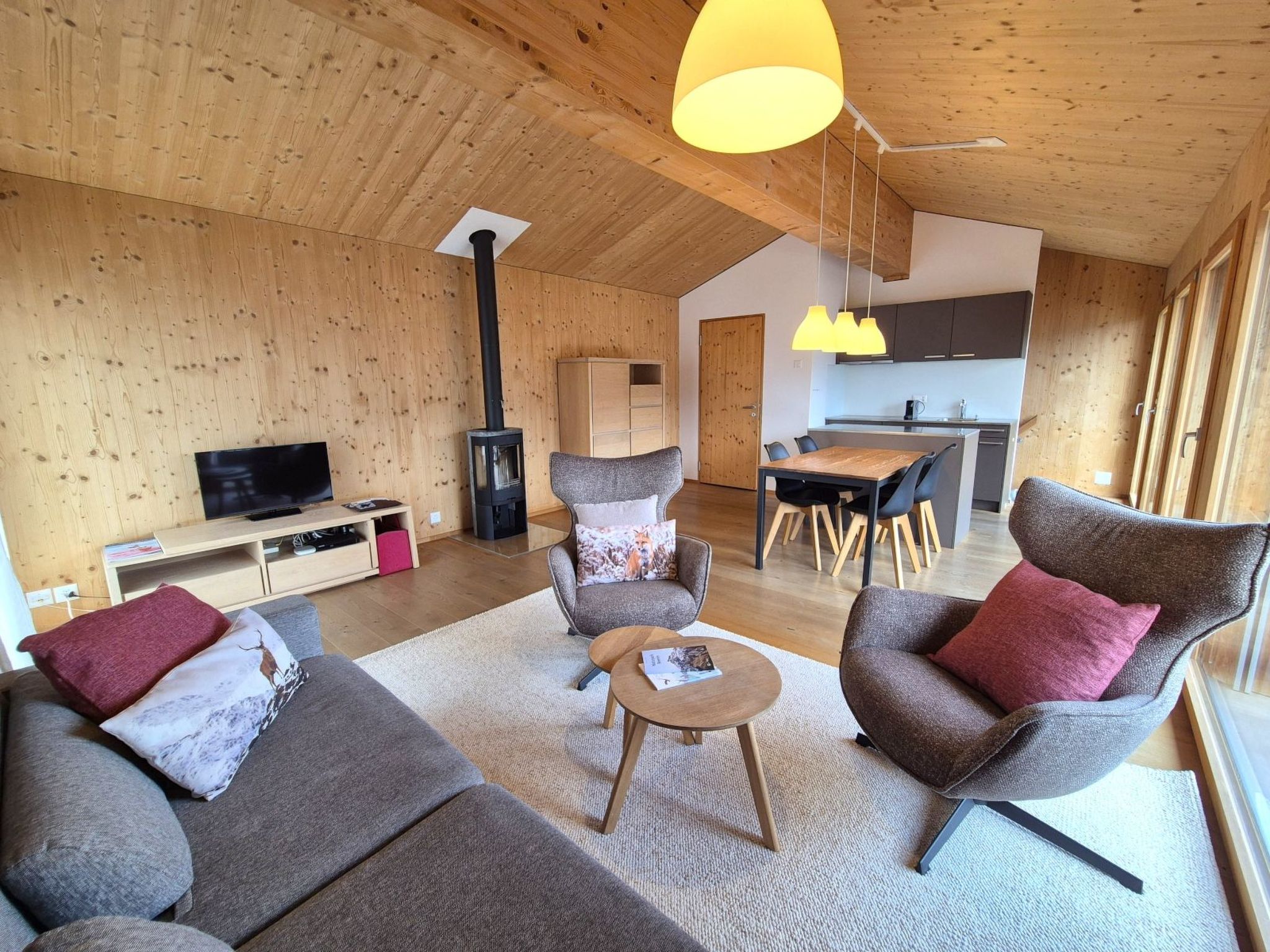 Appartement Ferienhaus Charme by biobuchli, Tenna, (Tenna), 06003B – Séjour, photo 10 sur 18