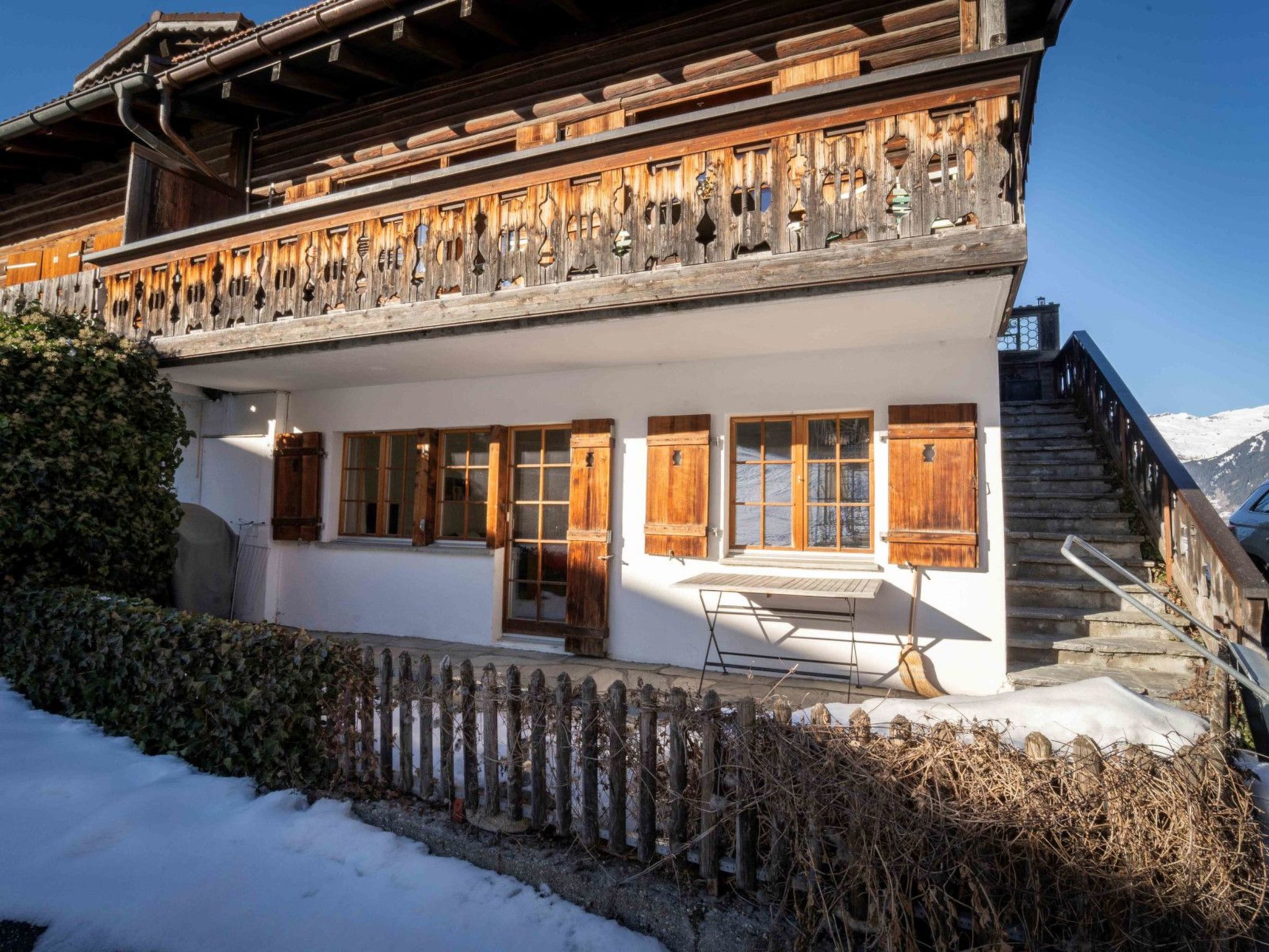 Appartement Casa Fulin, Obersaxen Affeier, (Obersaxen Affeier), 34075B – Terrasse, photo 22 sur 23