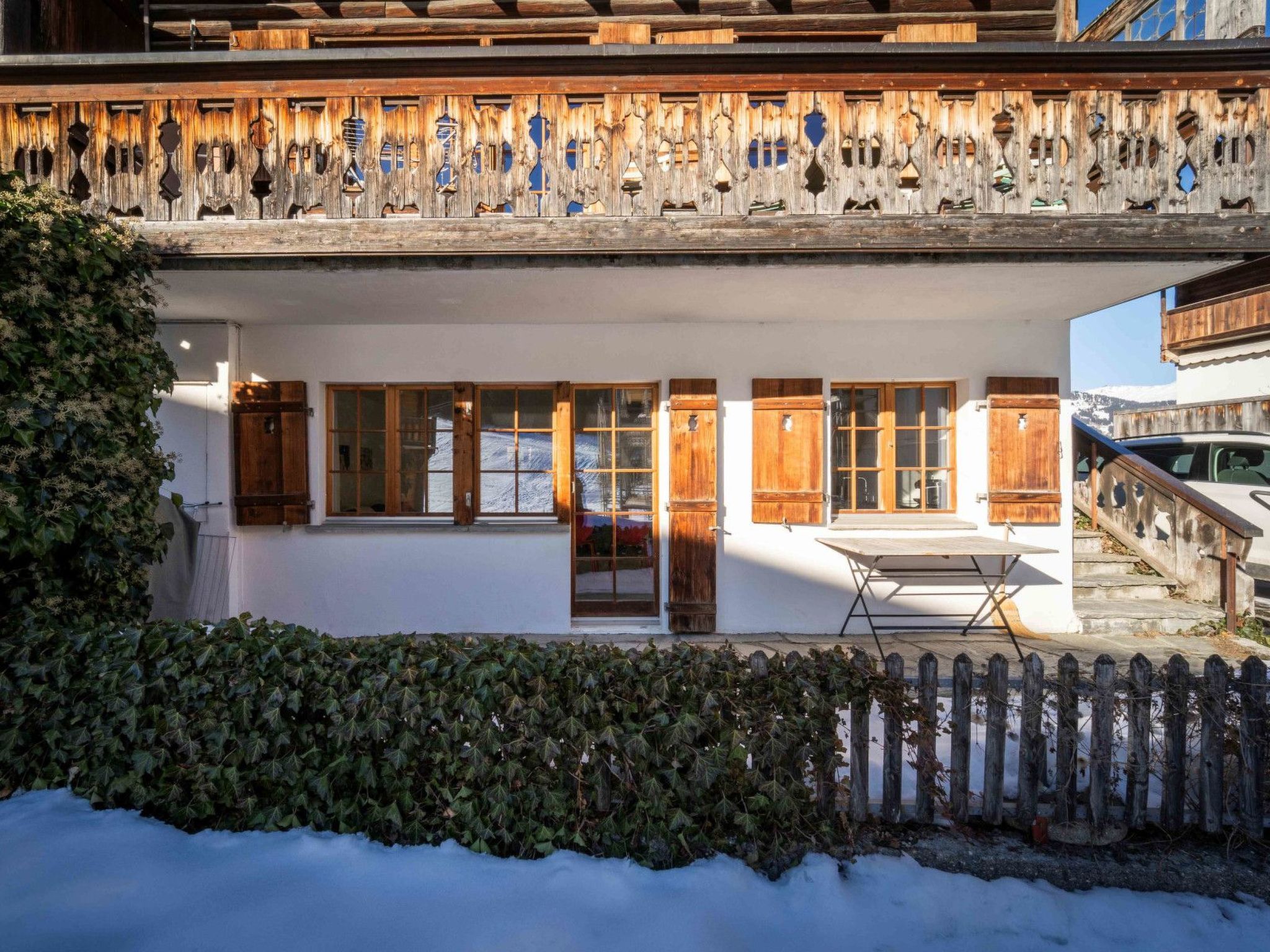 Appartement Casa Fulin, Obersaxen Affeier, (Obersaxen Affeier), 34075B – Terrasse, photo 21 sur 23