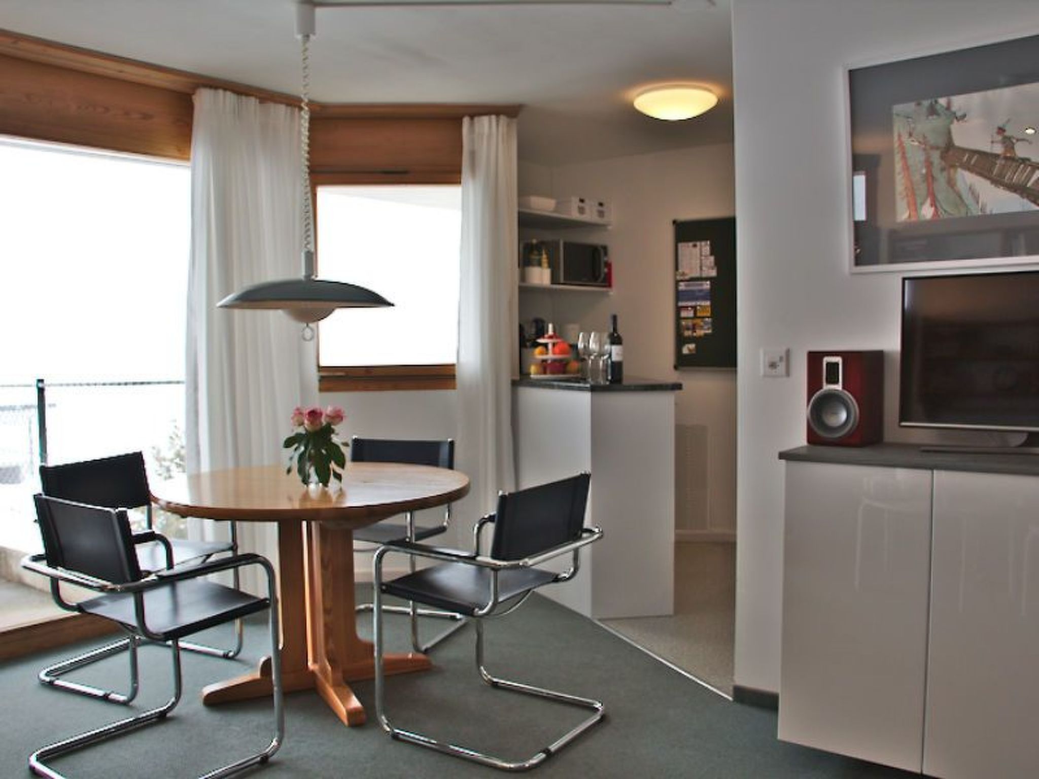 Appartement Collina Dado Bossecker, Surcuolm, (Surcuolm), 38014B – Cuisine et coin repas, photo 3 sur 28