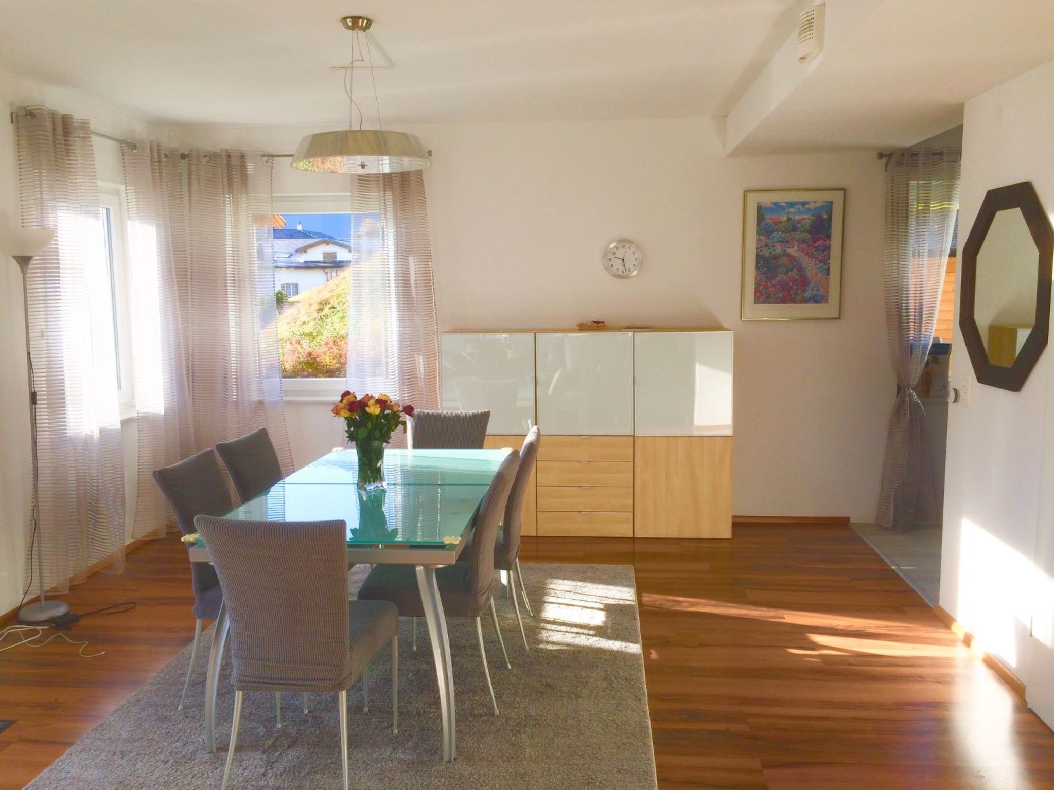 Appartement Ferienhaus Bual da Rumein Wettstein, Rumein, (Degen), 45003B – Cuisine et coin repas, photo 11 sur 14