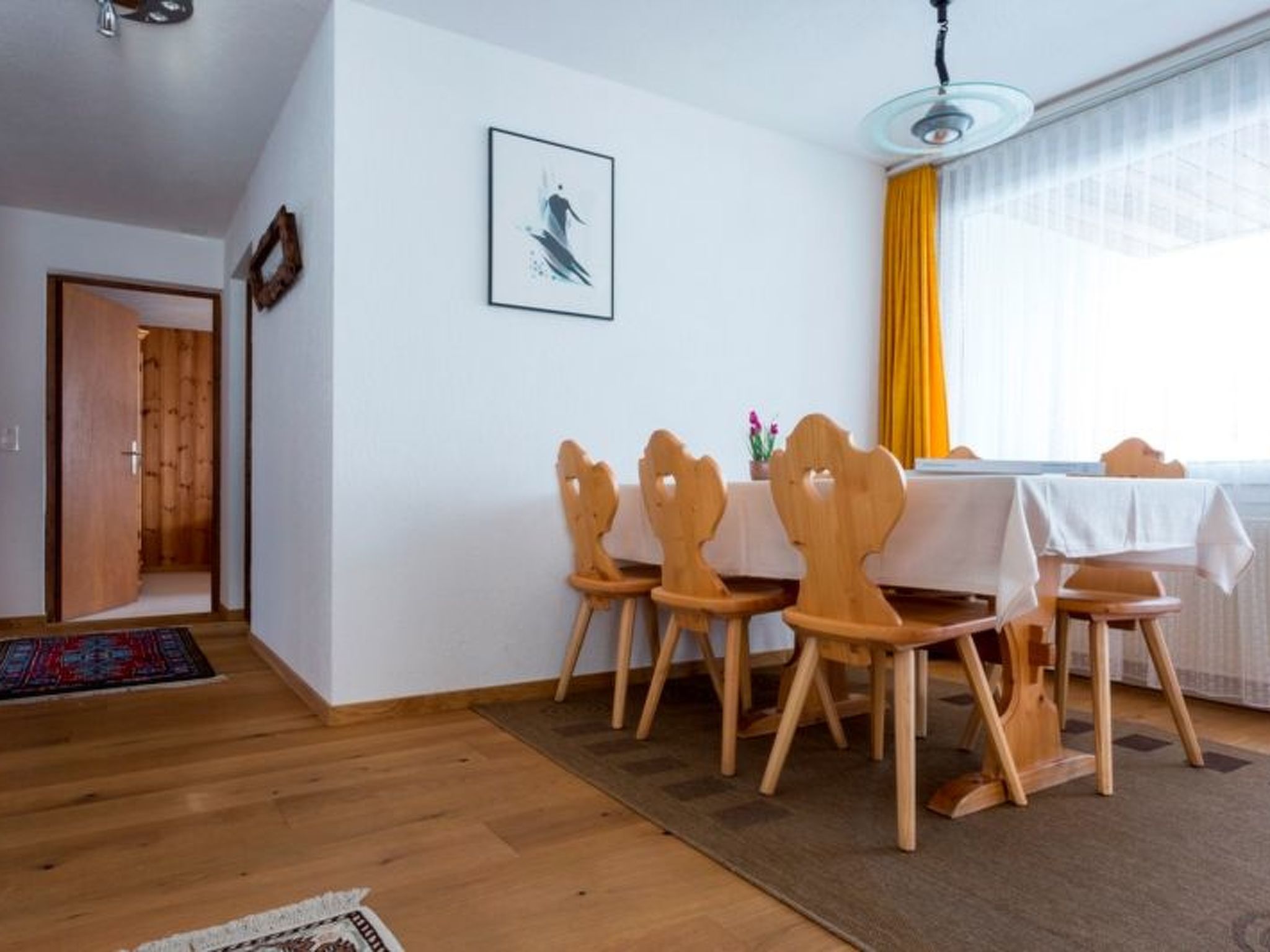Appartement Casa Crestas 147, Vignogn, (Vignogn), 47000B – Cuisine et coin repas, photo 15 sur 18