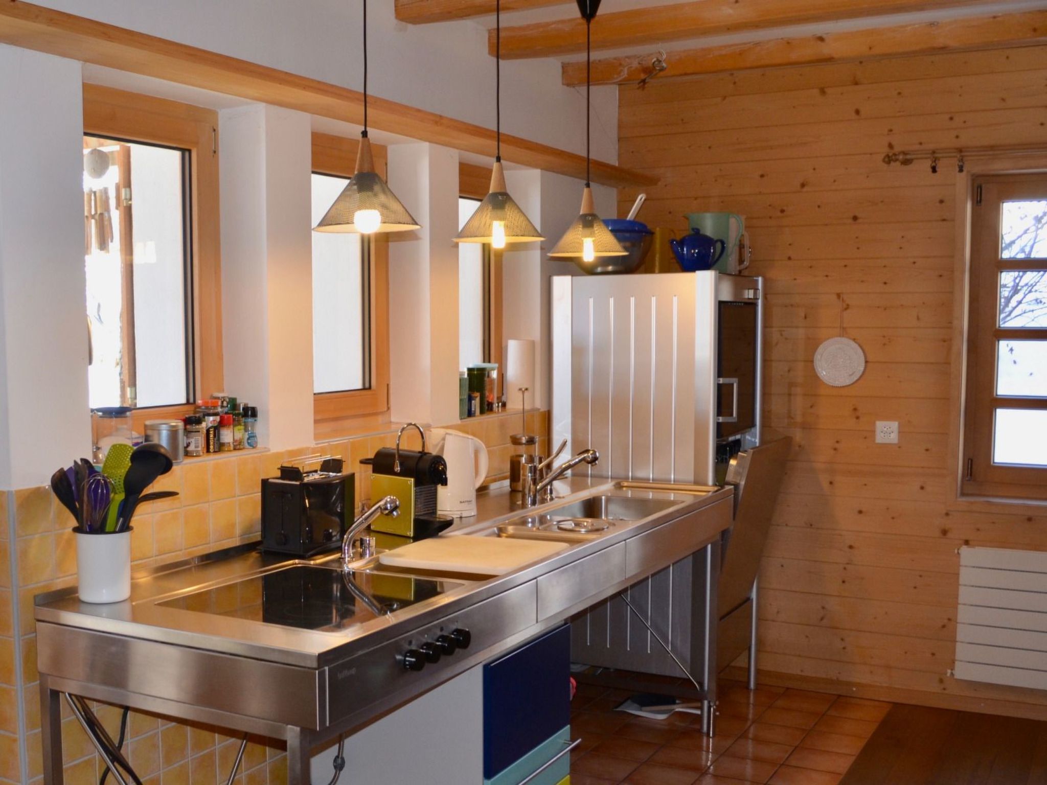 Appartement Ferienhaus Casa Larisch, Lumbrein, (Lumbrein), 48003B – Cuisine et coin repas, photo 18 sur 21