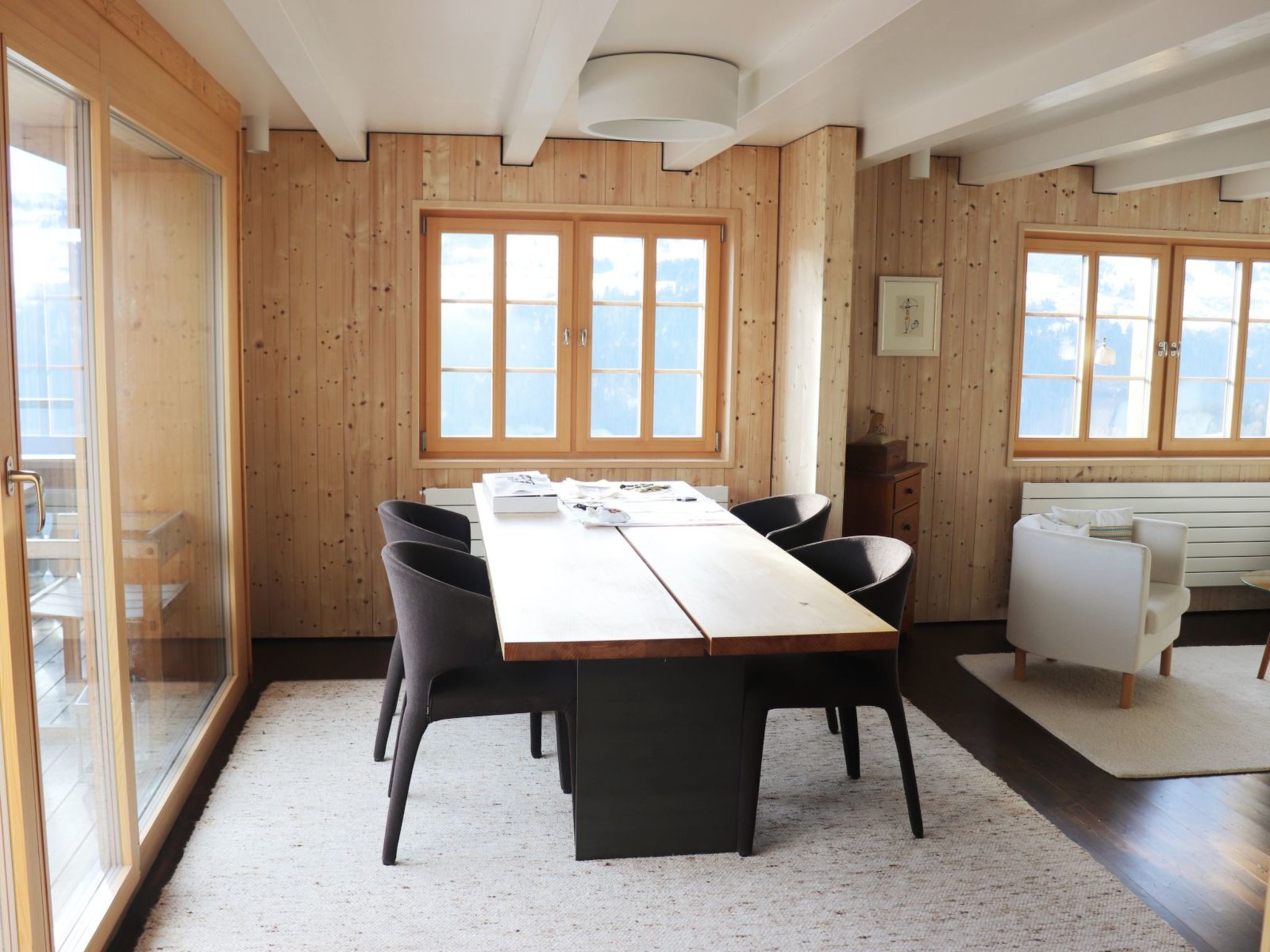 Appartement Casa Igniv, Andiast, (Andiast), 59007B – Cuisine et coin repas, photo 5 sur 17