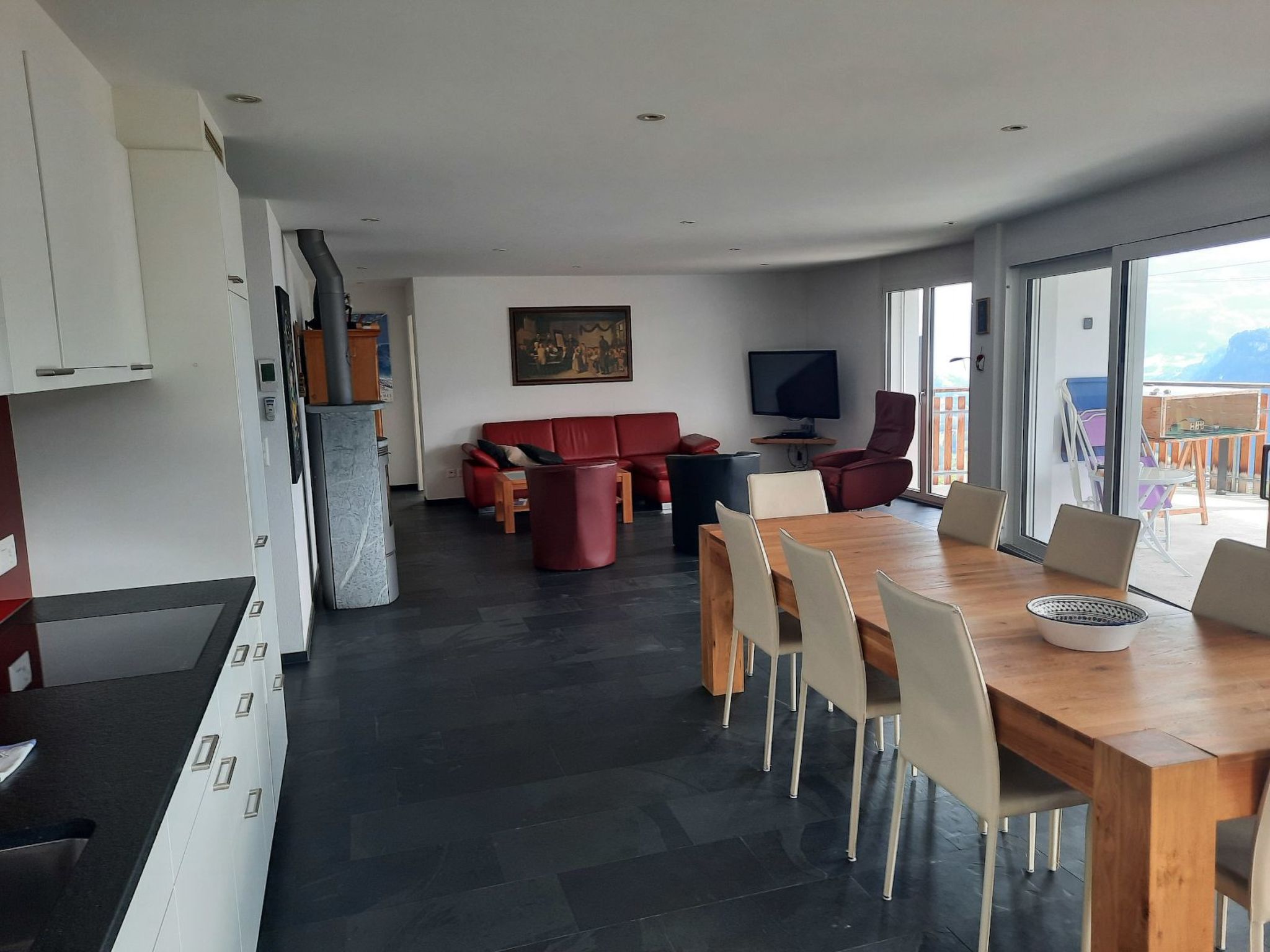 Appartement Spilgè 9 Sgier, Andiast, (Andiast), 59004B – Cuisine et coin repas, photo 10 sur 17