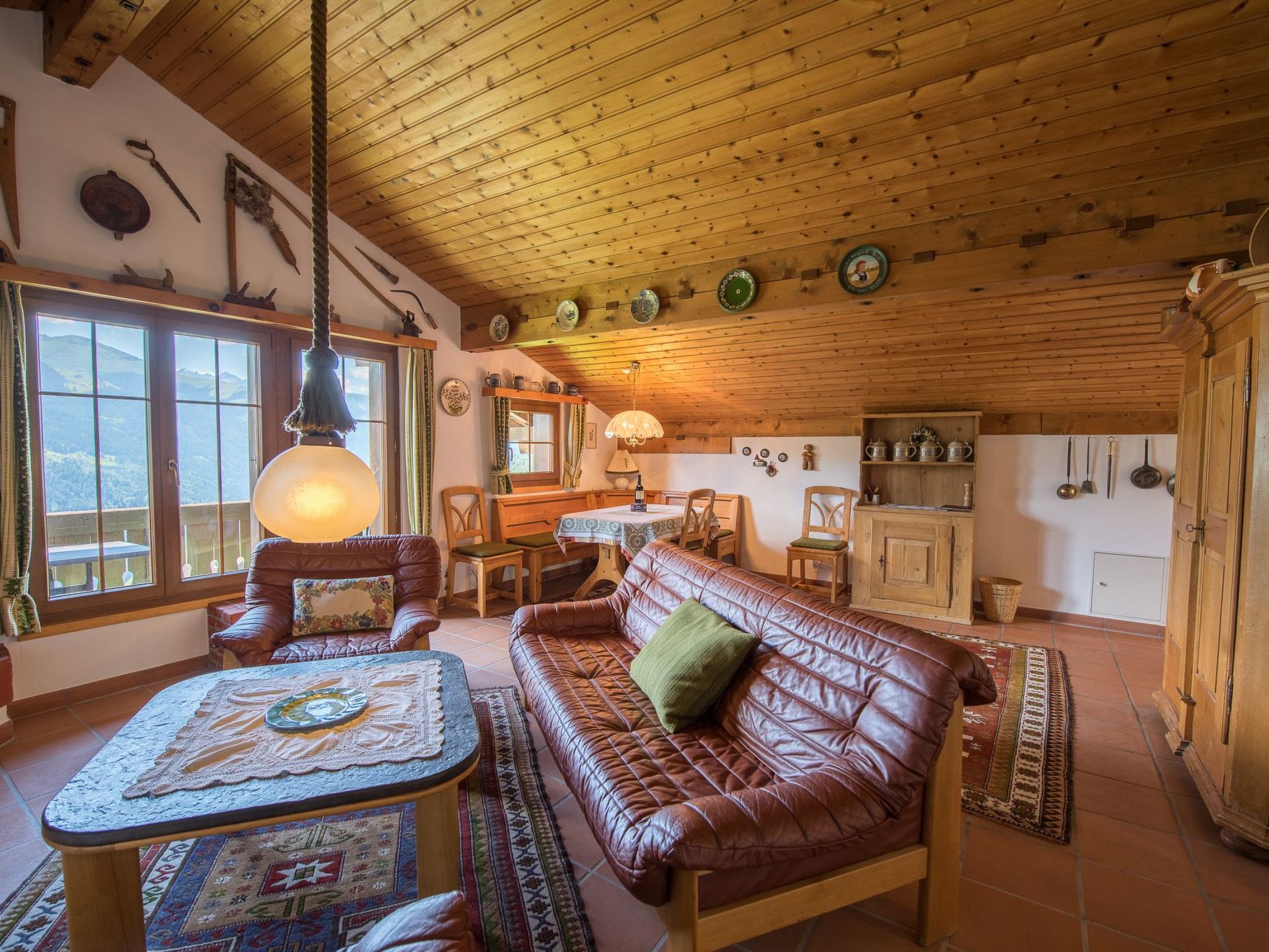 Appartement Casa Panorama Lutz, Brigels, (Breil/Brigels), 65061B – Séjour, photo 11 sur 20