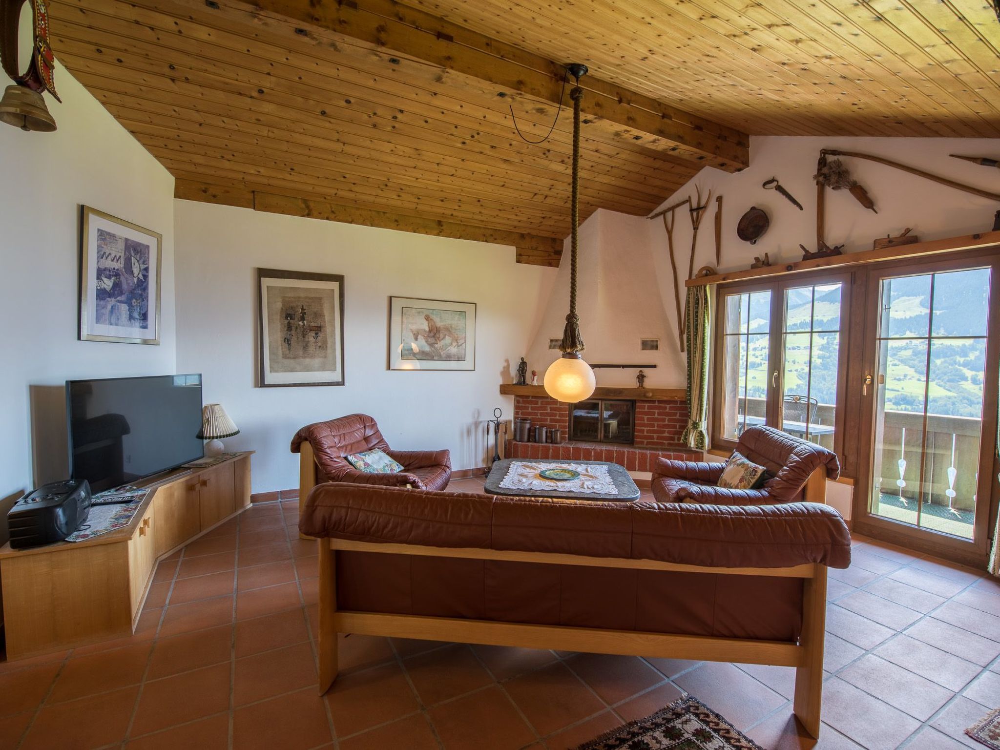 Appartement Casa Panorama Lutz, Brigels, (Breil/Brigels), 65061B – Séjour, photo 12 sur 20