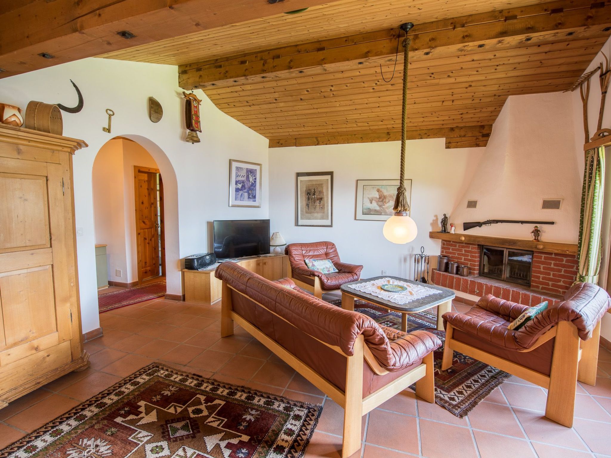 Appartement Casa Panorama Lutz, Brigels, (Breil/Brigels), 65061B – Séjour, photo 14 sur 20