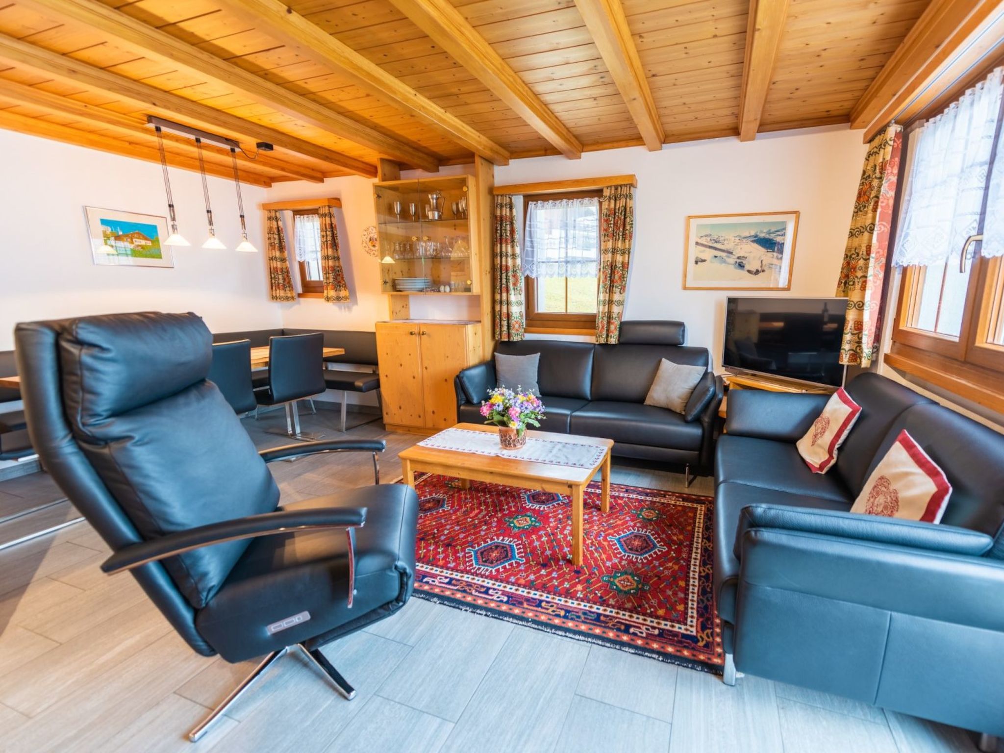 Appartement Casa Panorama Camartin, Brigels, (Breil/Brigels), 65037B – Séjour, photo 5 sur 24