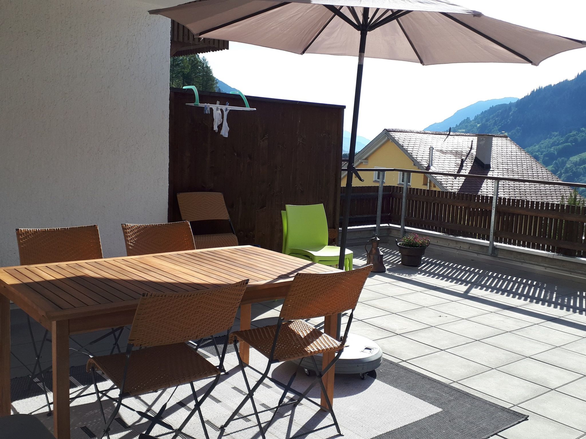 Cucagna Wohnung 104 Willi, (Disentis/Mustér), 1722 — Terrace (2 of 12)