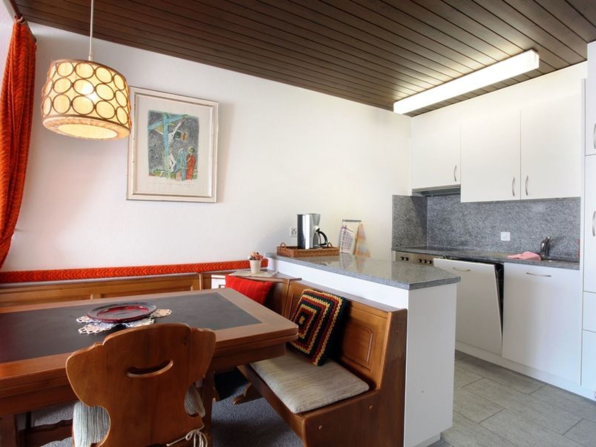 Appartement Casa Acletta Sutter, (Disentis / Mustér), 1016 – Cuisine et coin repas, photo 20 sur 27
