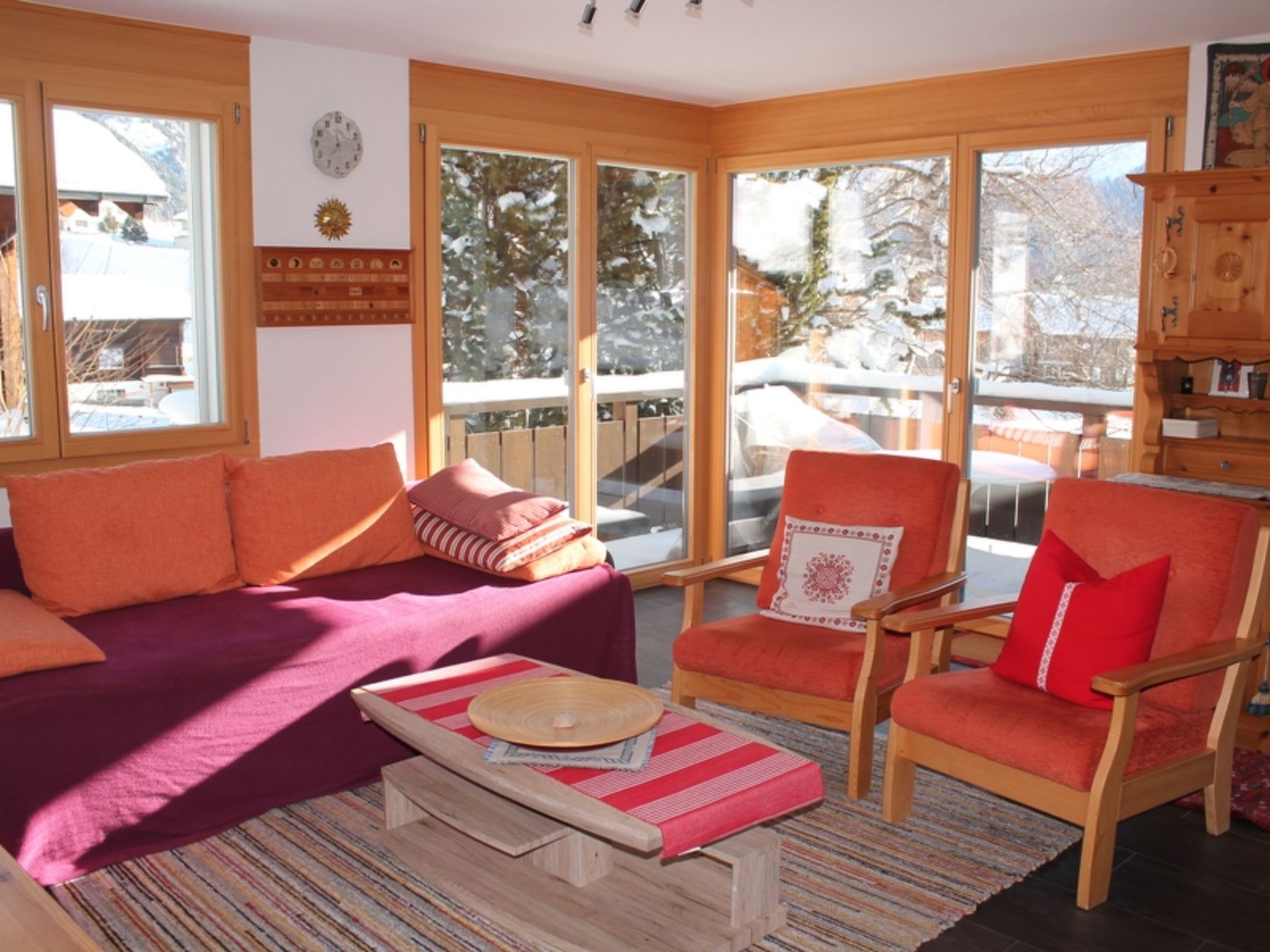 Knus appartement in Camischolas met terras en bergzicht, dichtbij Sedrun - foto 12