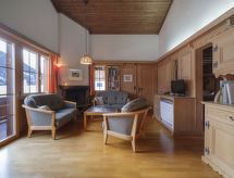 Knusse chalet voor 6 aan de skipiste in Sedrun - thumbnail 1