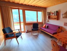 Knus bergappartement aan de skipiste in Sedrun - thumbnail 1