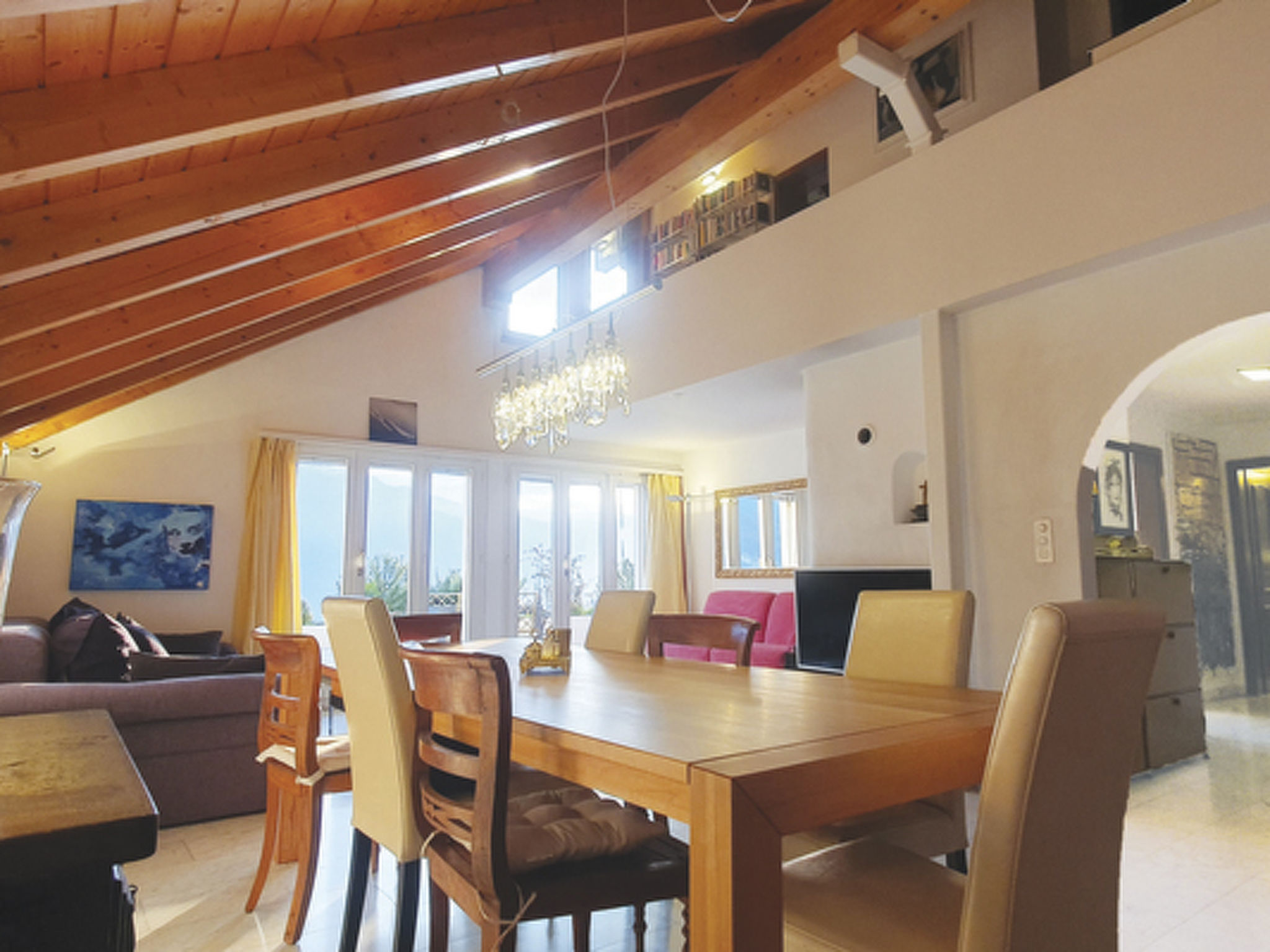 Heidi Holiday - Grand Maisonette-Attica, (Jenins). 5.5-Zimmerwohnung - Binnen