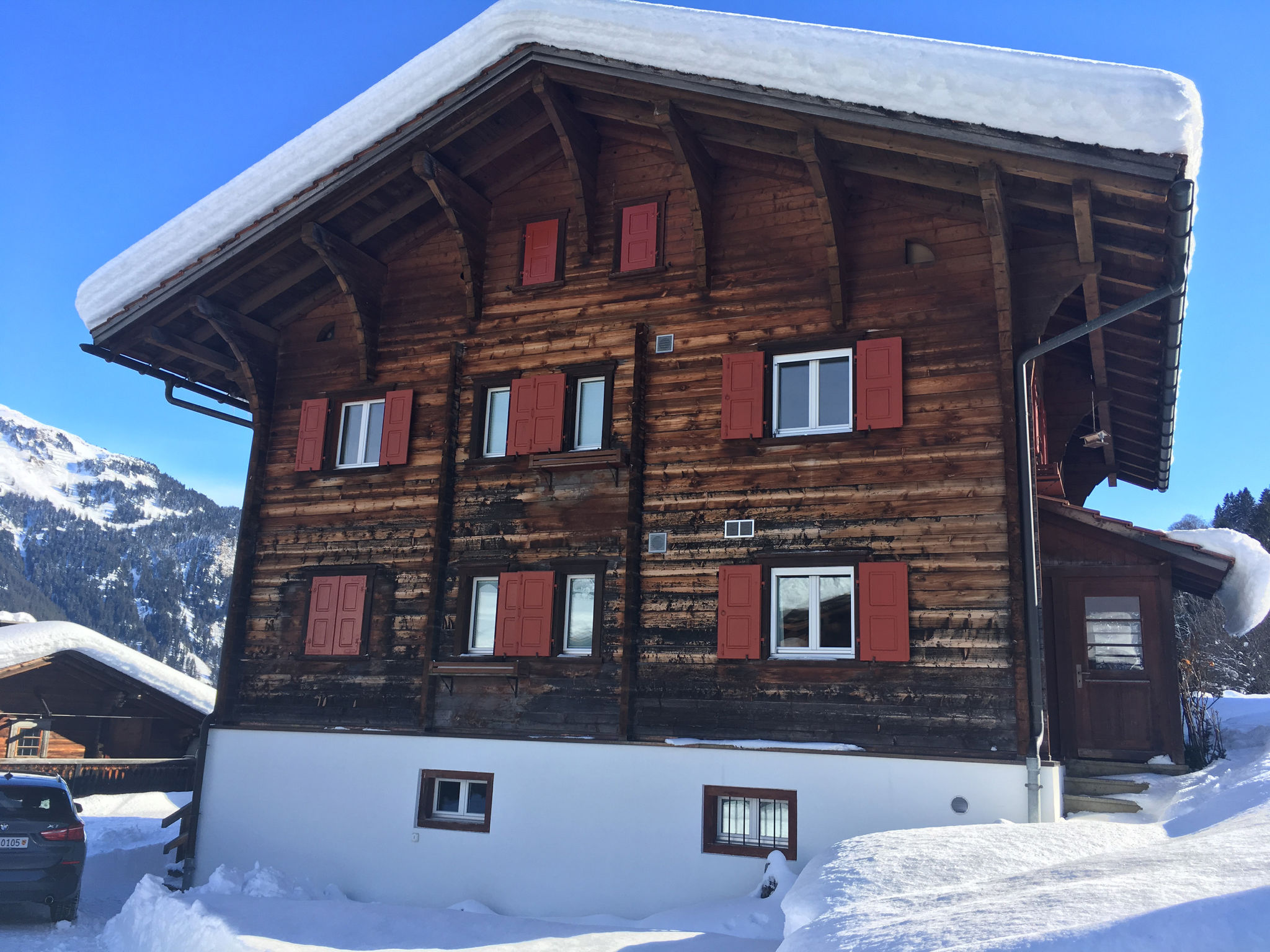 Charmantes Alpen-Appartement in Conters, (Conters), - Outside