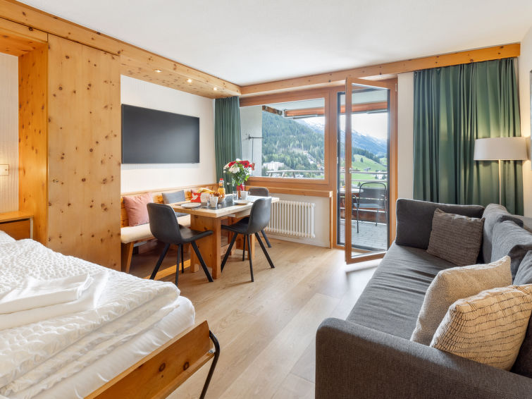 Appartement met sauna en bergzicht in Davos · 3 pers. in Davos